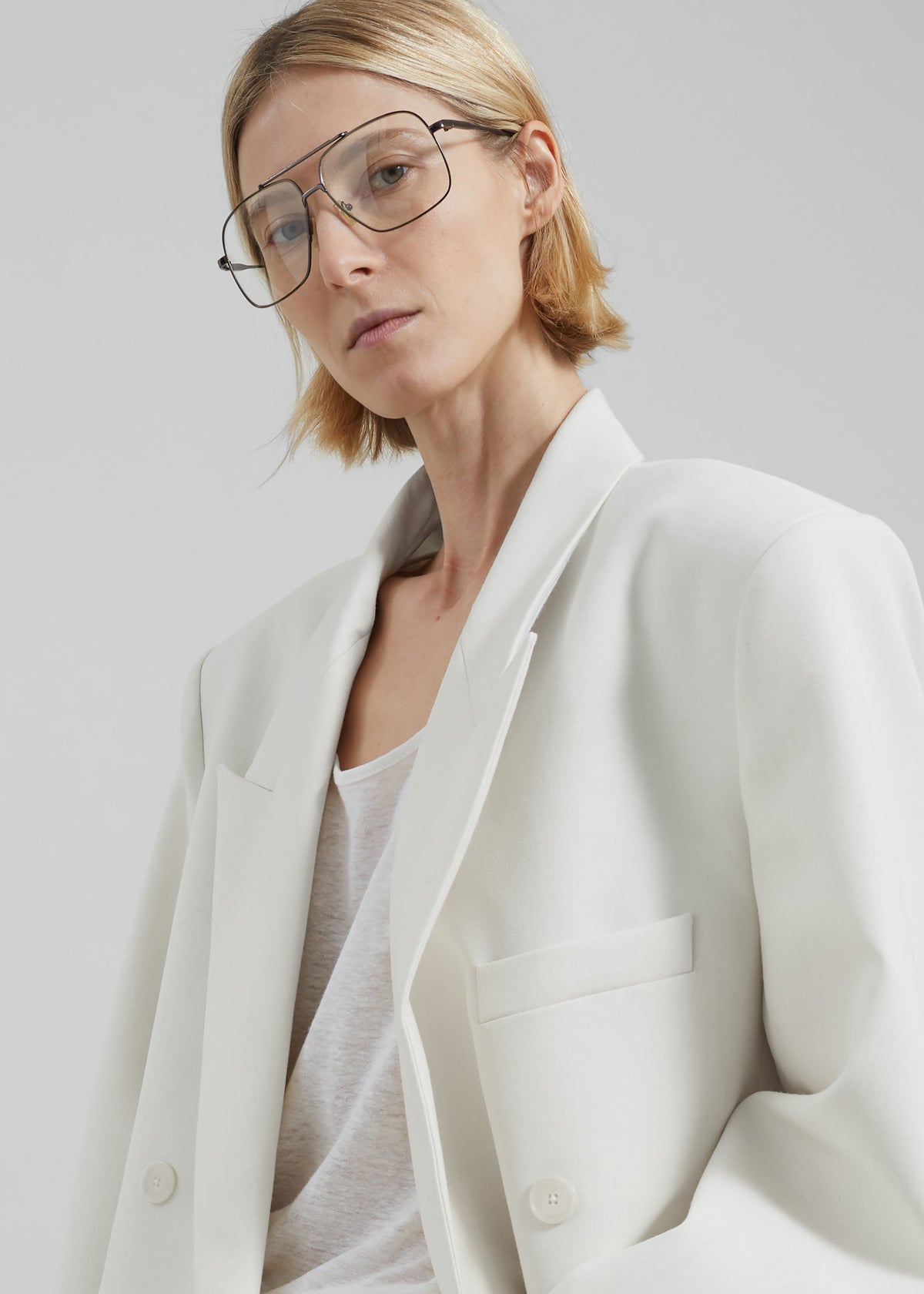 Jane Long Coat - White – view 8 of 10