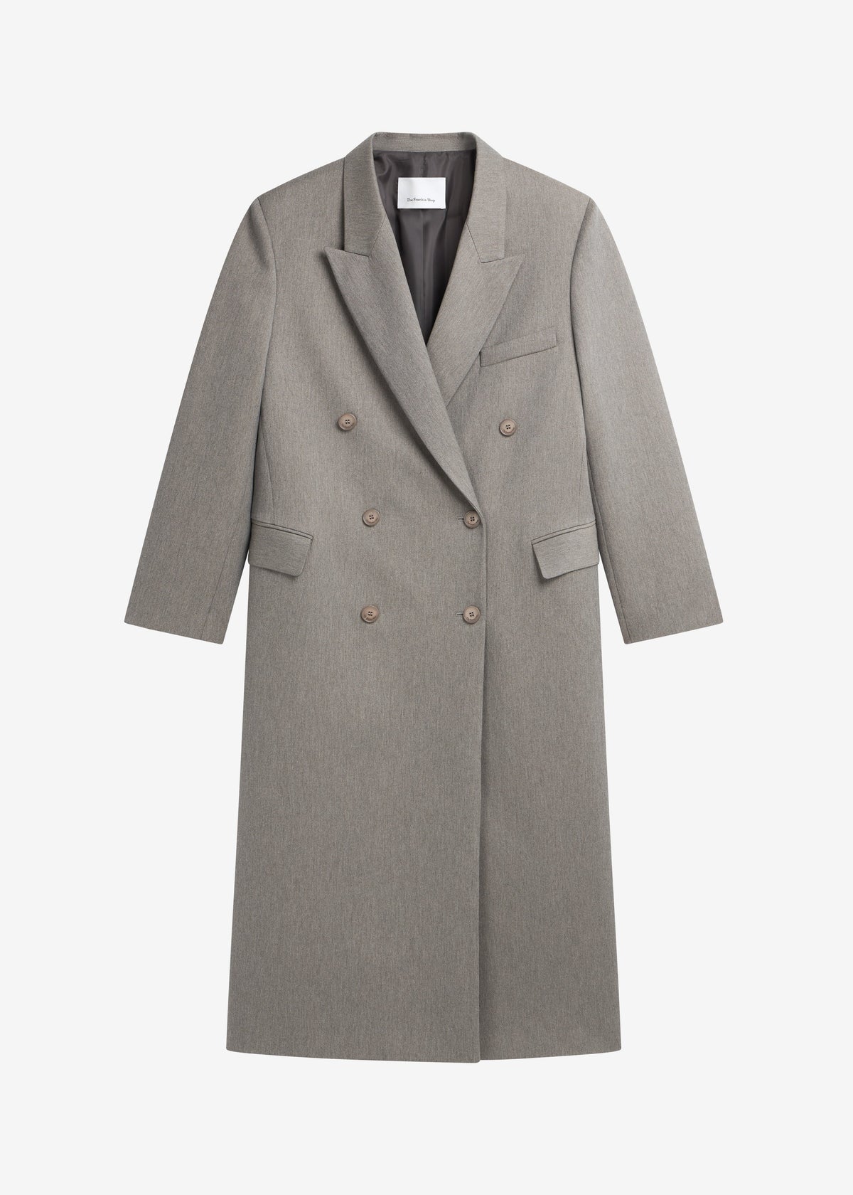 Jane Long Coat - Taupe Melange – view 10 of 10