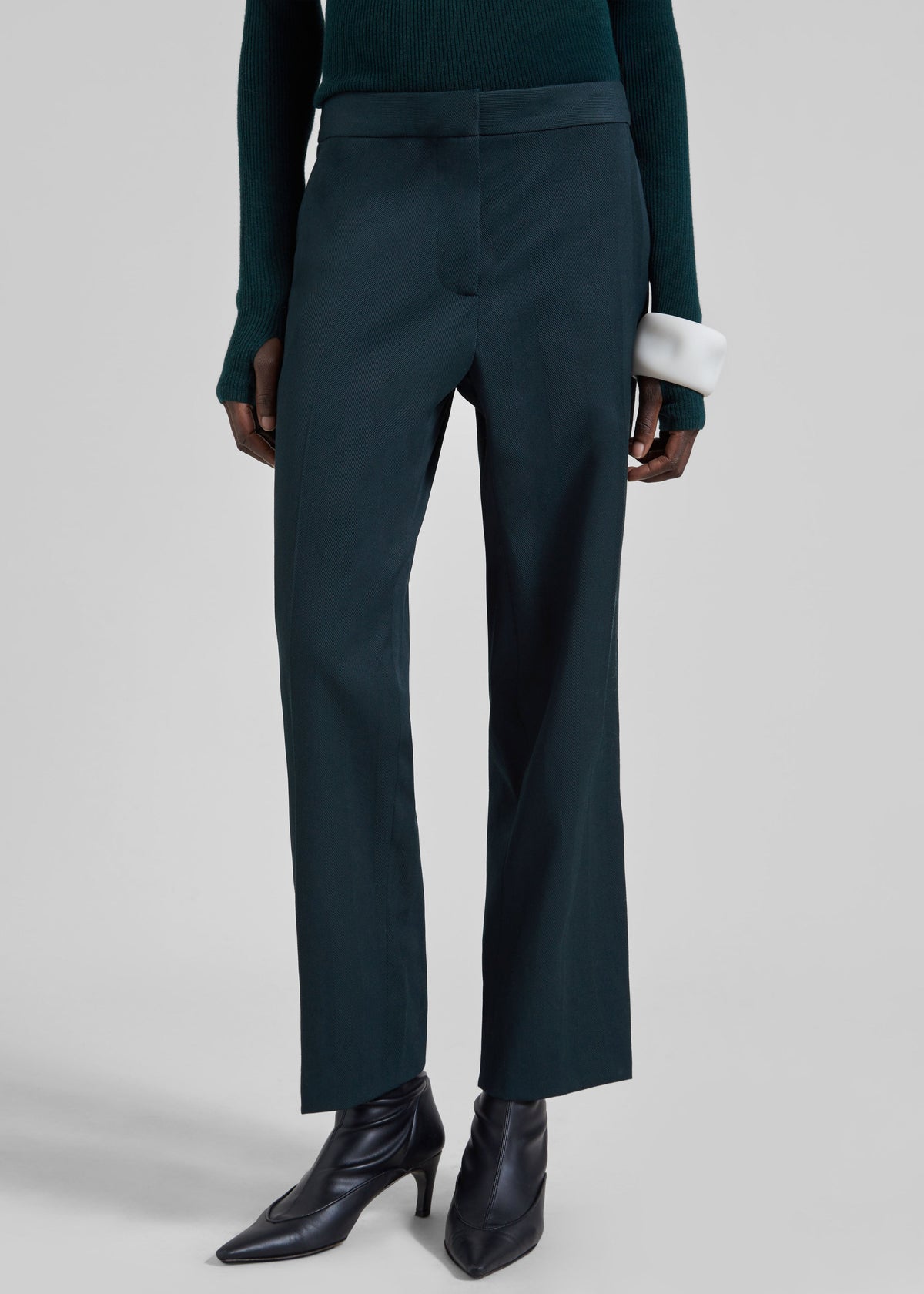 Jet Slim Tailored Trousers - Bottle Green – view 1 of 7