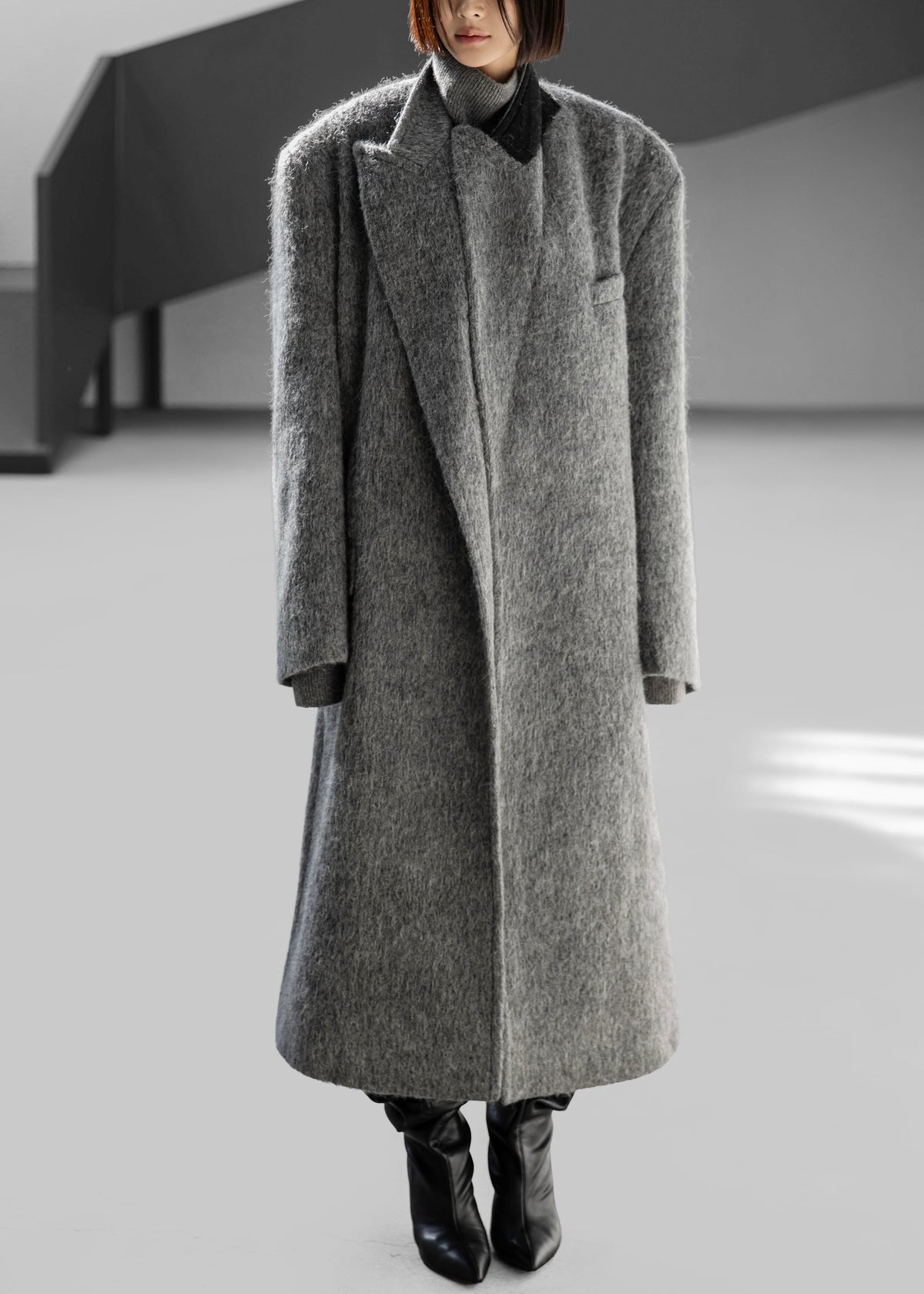 John Oversized Coat - Grey – view 2 of 8