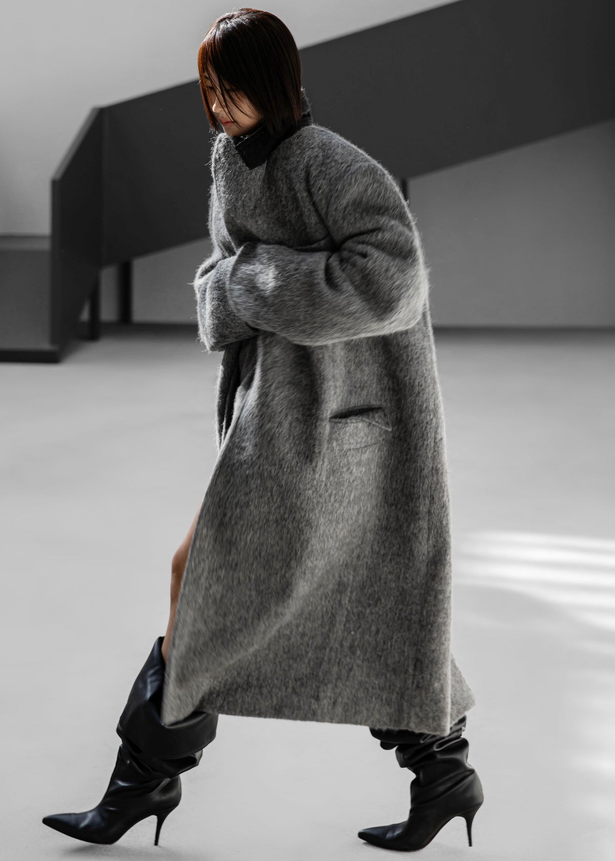 John Oversized Coat - Grey – view 1 of 8