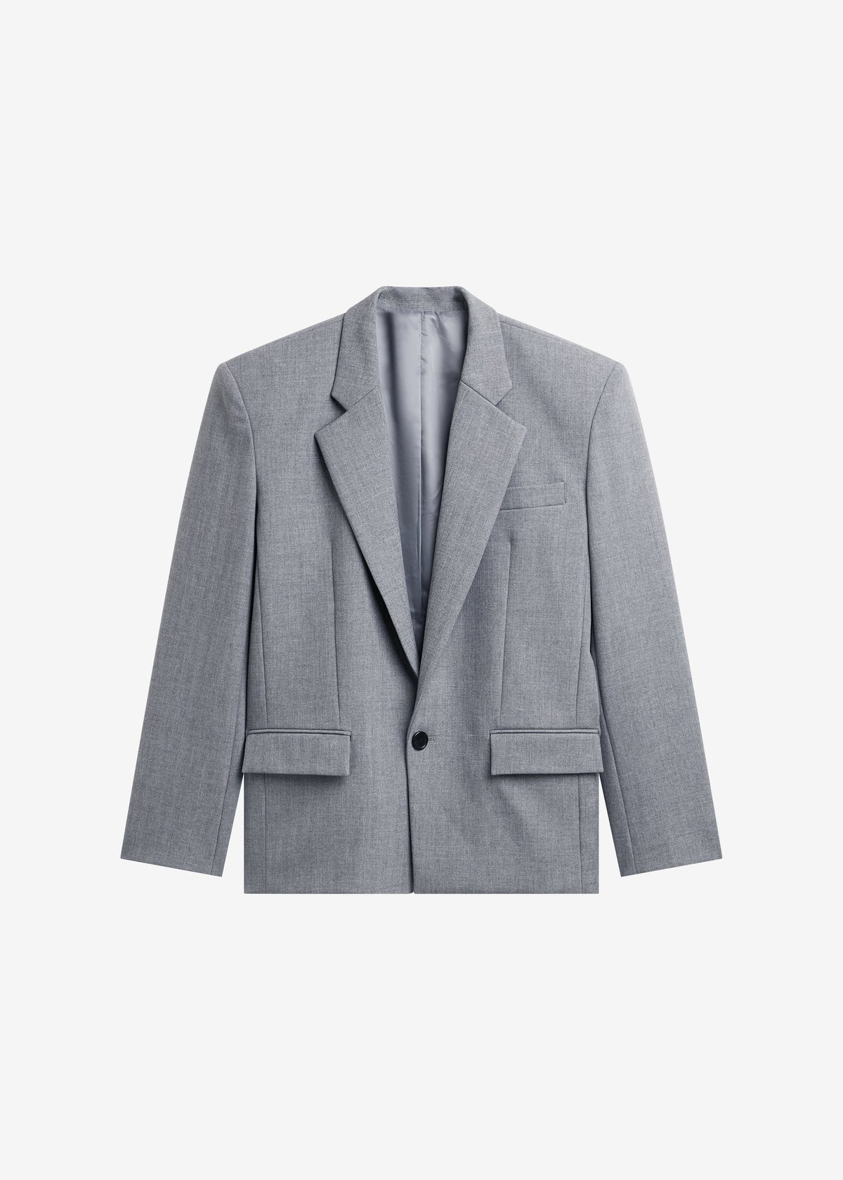 Jun Textured Blazer - Grey Melange – view 10 of 10