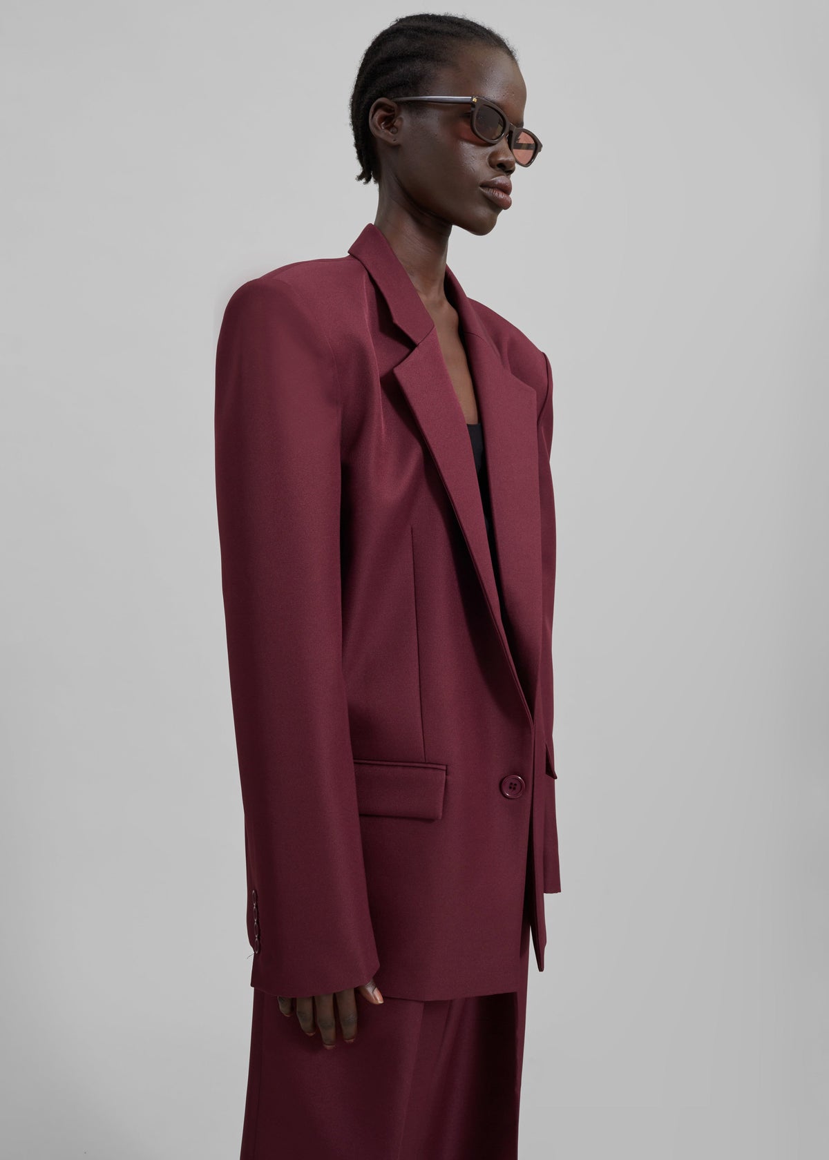 Jun Blazer - Burgundy – view 4 of 20