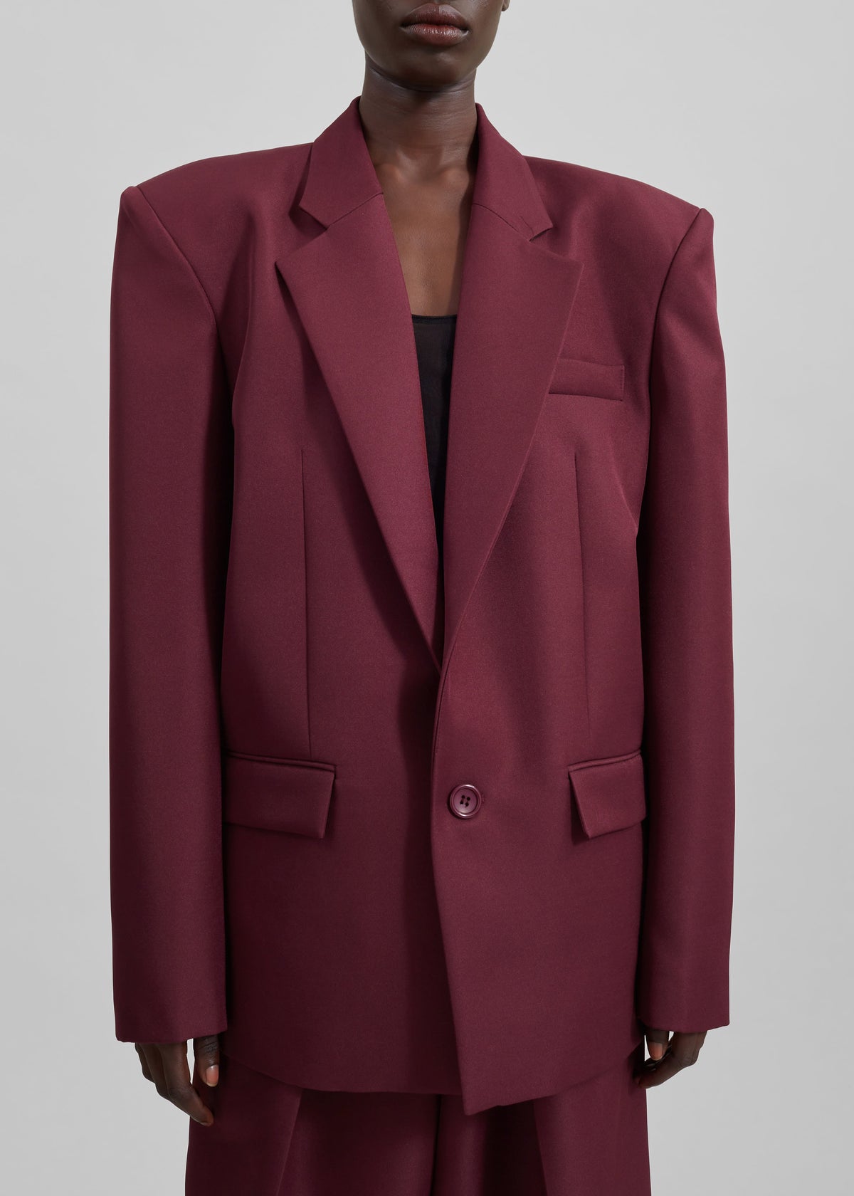 Jun Blazer - Burgundy – view 7 of 20