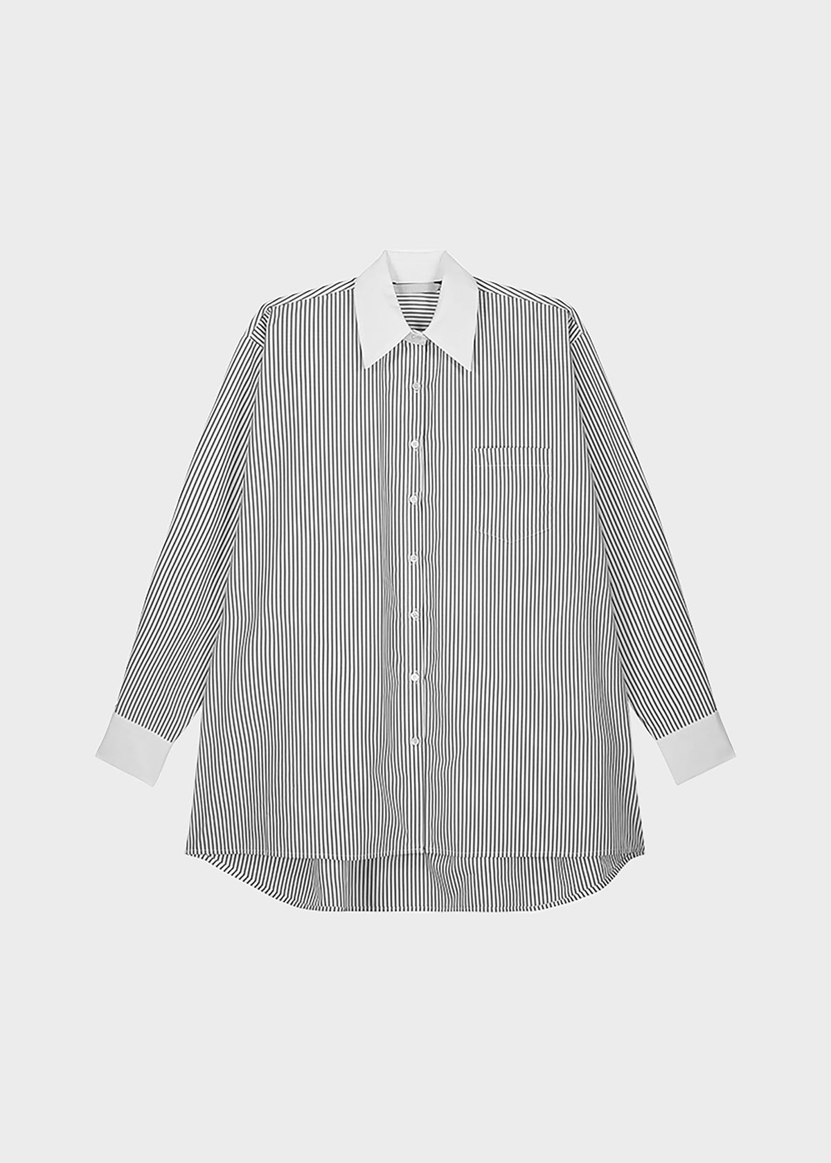 Jany Tie-Neck Shirt - Black Stripe – view 11 of 11