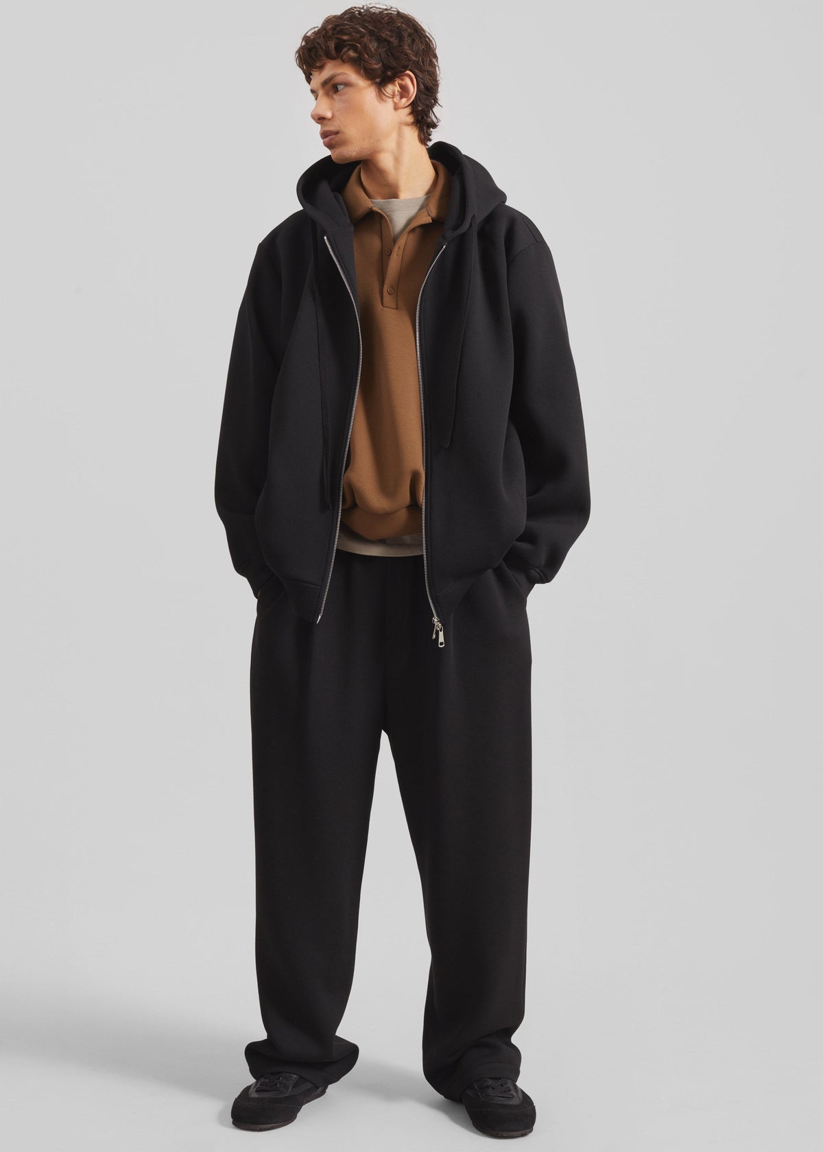 Kallmyr Zip-Up Hoodie - Black – view 3 of 8