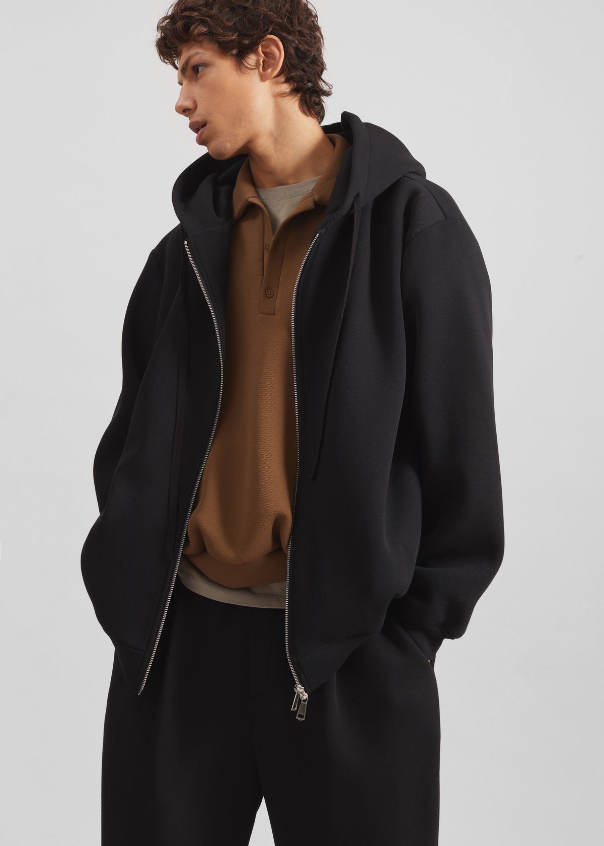 Kallmyr Zip-Up Hoodie - Black – view 1 of 8