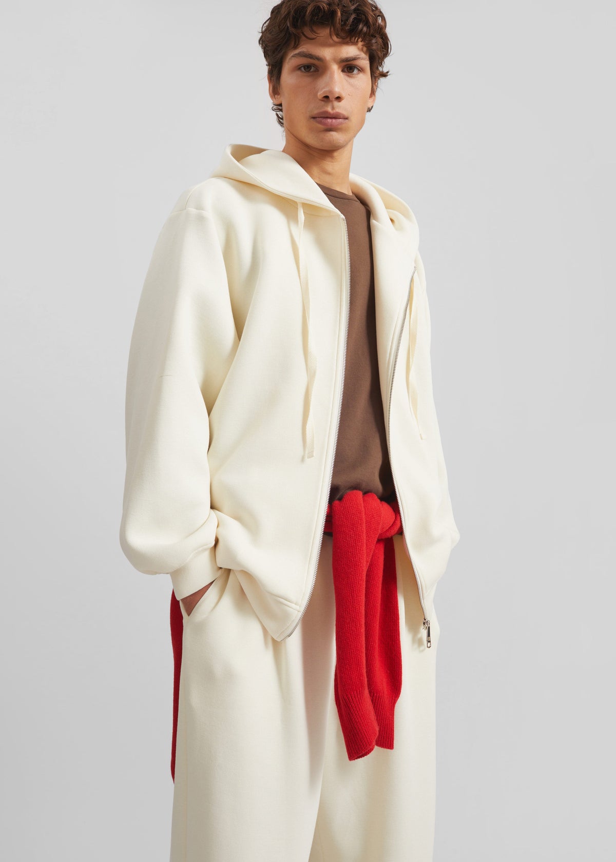 Kallmyr Zip-Up Hoodie - Ivory – view 5 of 8