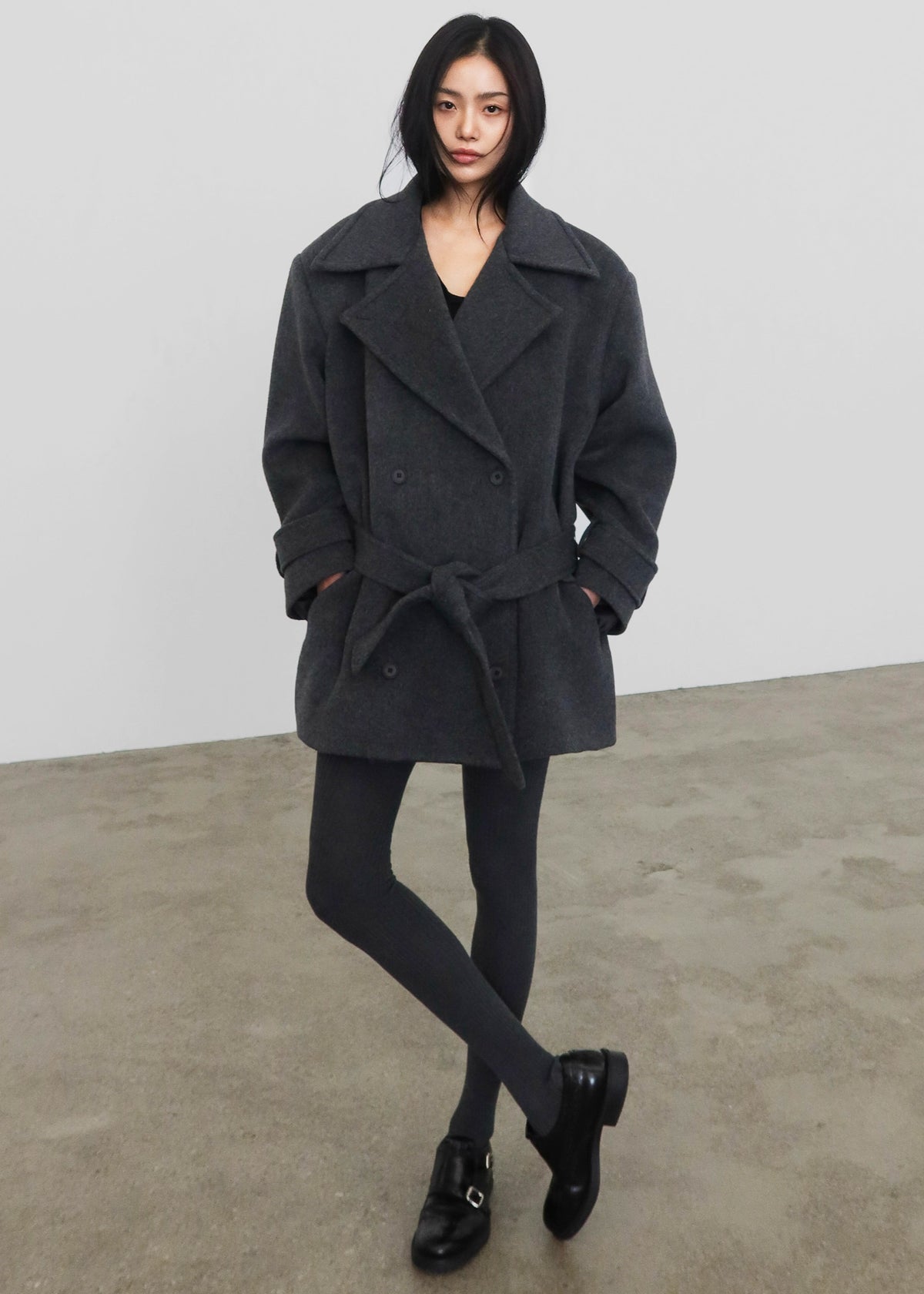 Kalmar Wool Peacoat - Grey – view 4 of 6