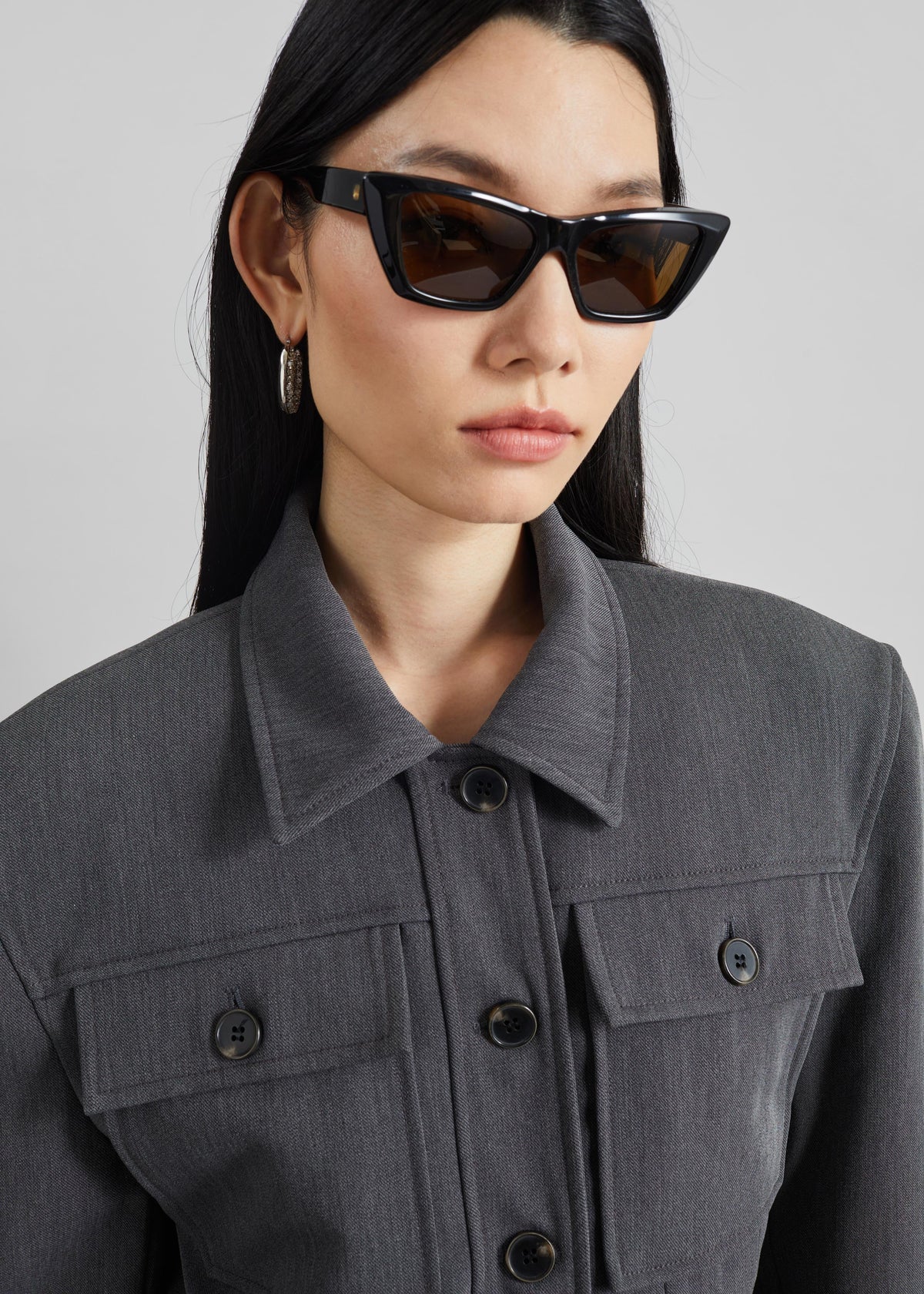 Kalvo Boxy Jacket - Dark Grey – view 5 of 9