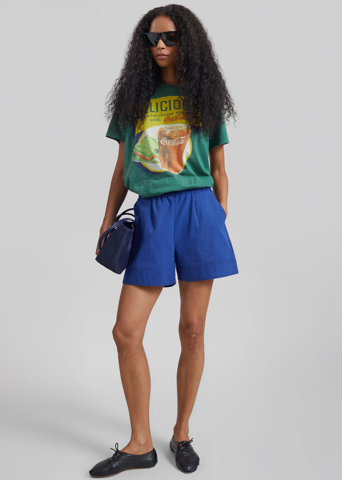 Kampala Cotton Shorts - Cobalt – view 1 of 6