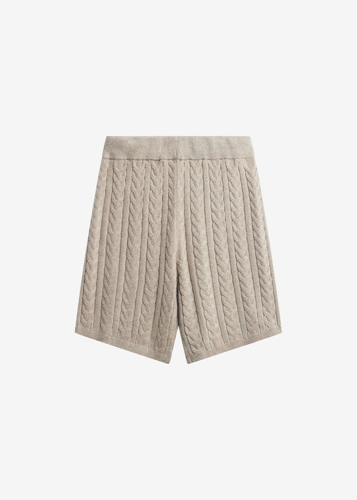 Karmoy Cable Knit Shorts - Beige – view 8 of 8