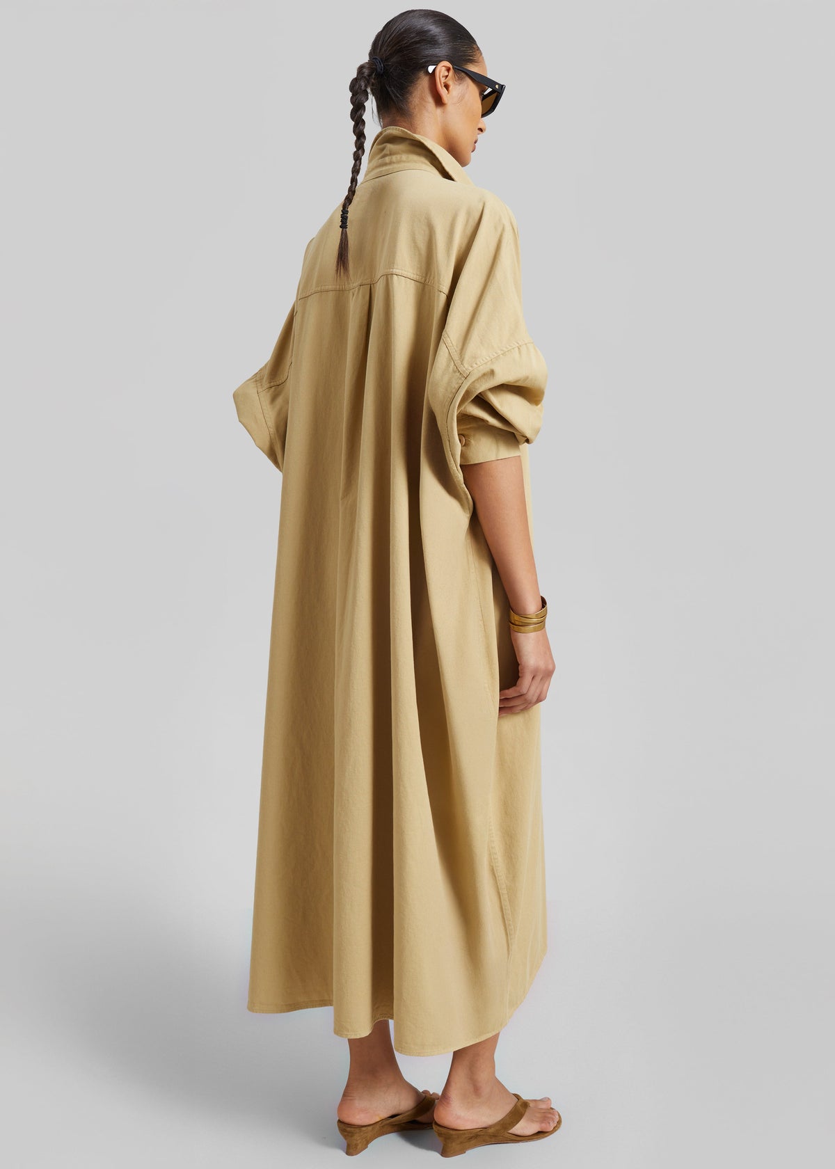 Kason Oversized Shirt Dress - Sahara – view 6 of 7