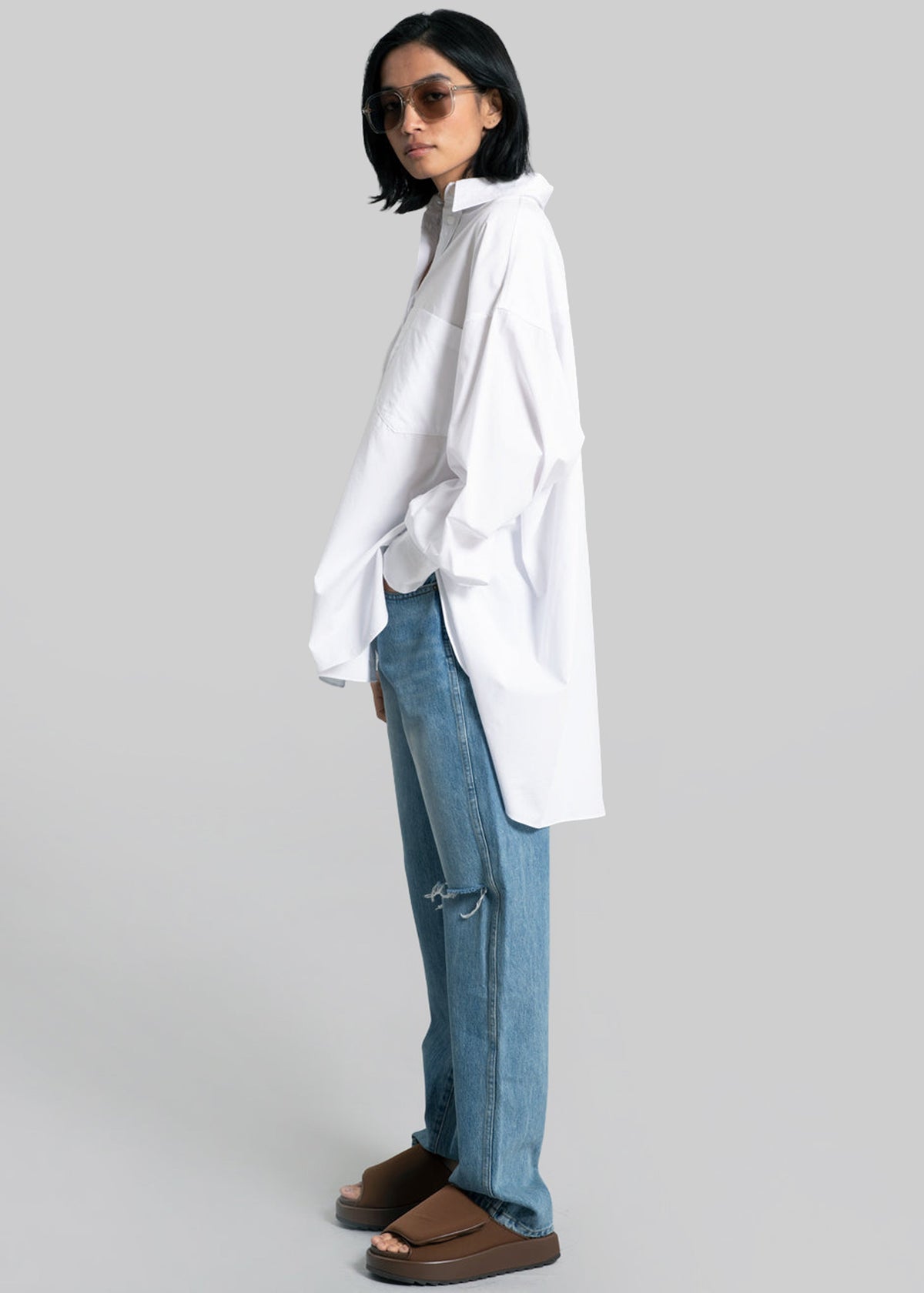 Kat Soft Oversized Shirt - White – view 4 of 14