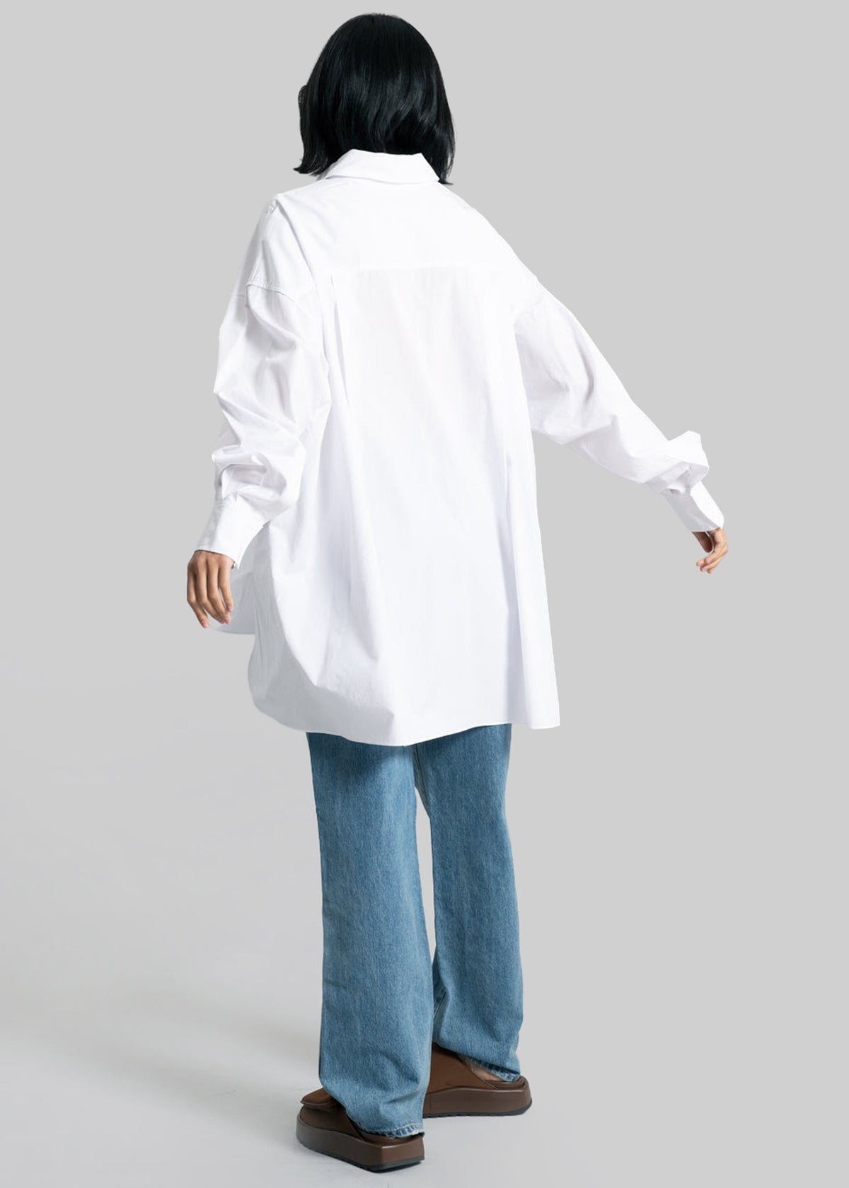 Kat Soft Oversized Shirt - White – view 12 of 14