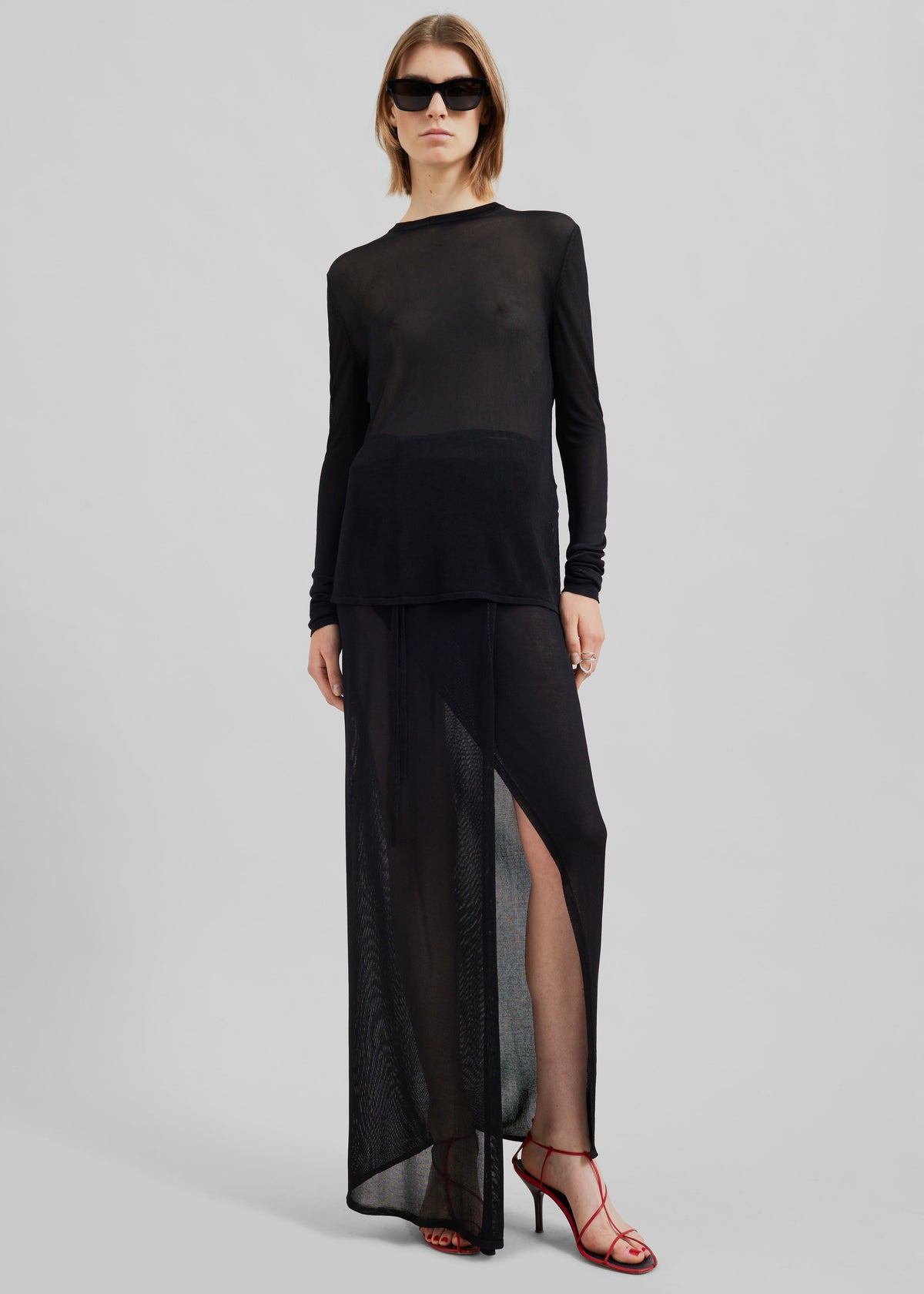 Kazel Thin Knit Top - Black – view 4 of 7