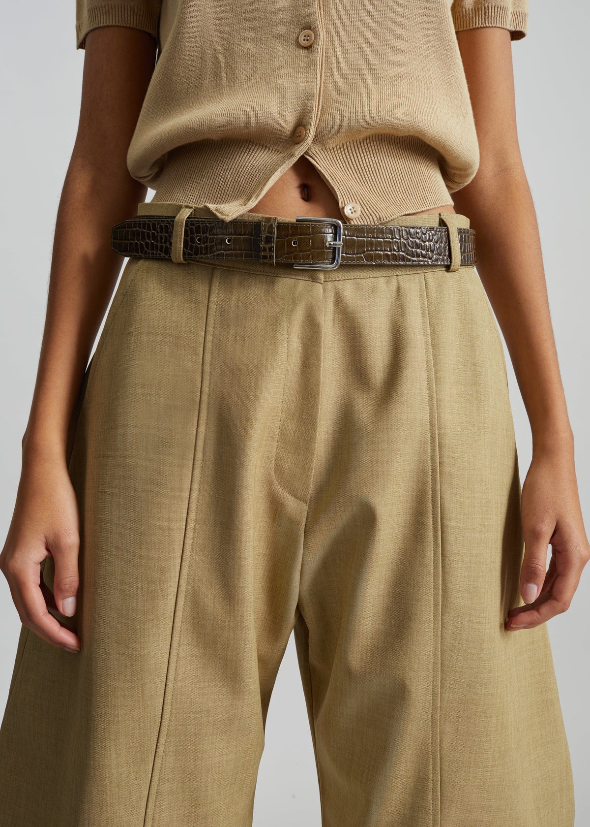 Keasden Barrel Leg Trousers - Camel – view 3 of 10