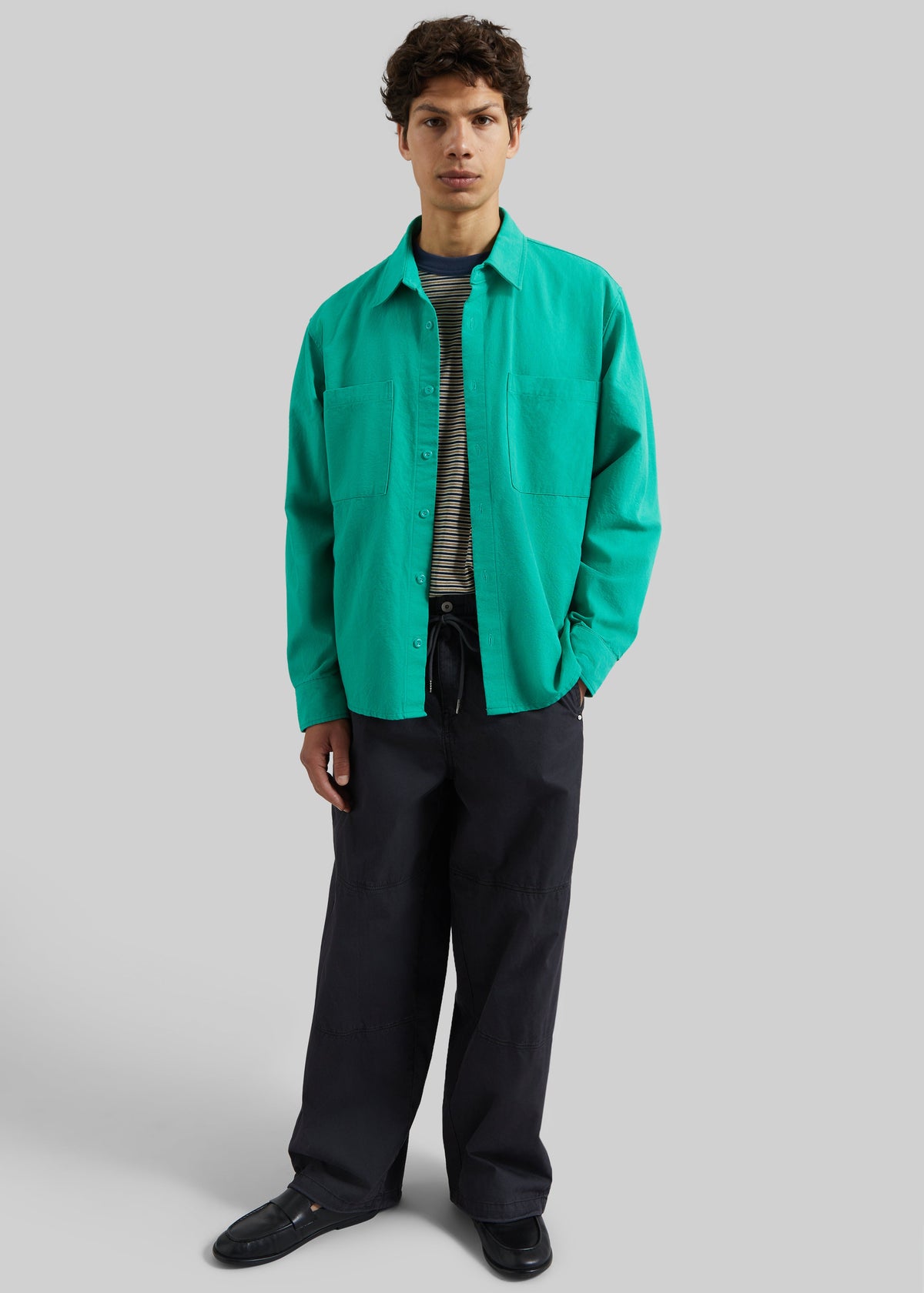 Keller Cotton Shirt - Green – view 2 of 7