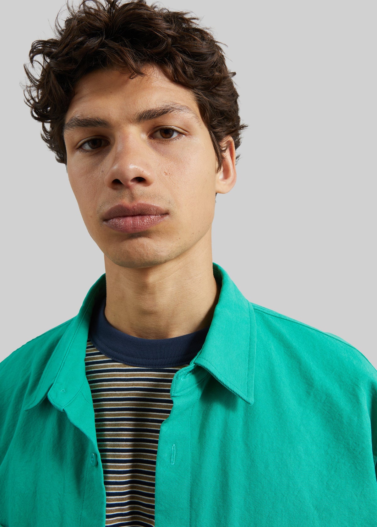 Keller Cotton Shirt - Green – view 4 of 7