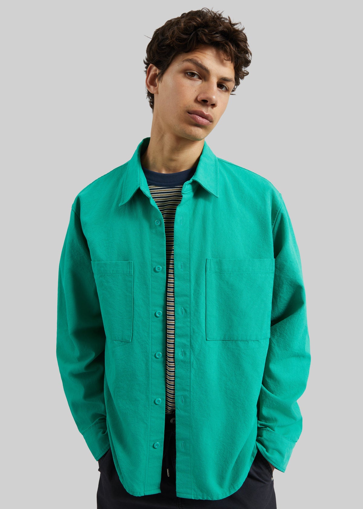 Keller Cotton Shirt - Green – view 1 of 7