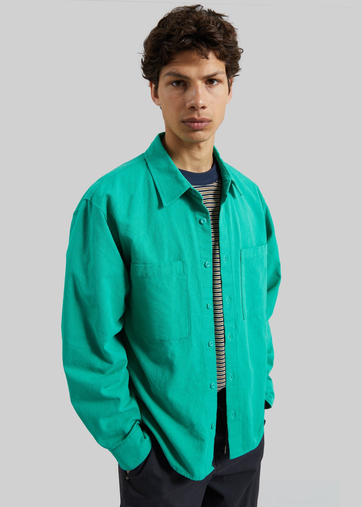 Keller Cotton Shirt - Green – view 3 of 7