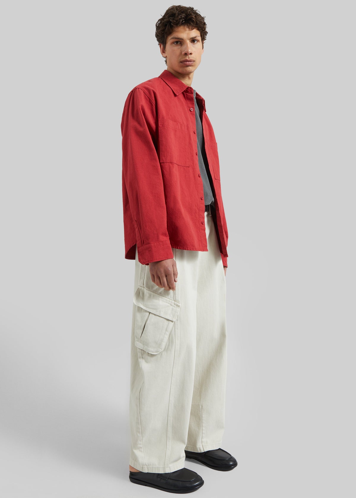 Keller Cotton Shirt - Red – view 3 of 7