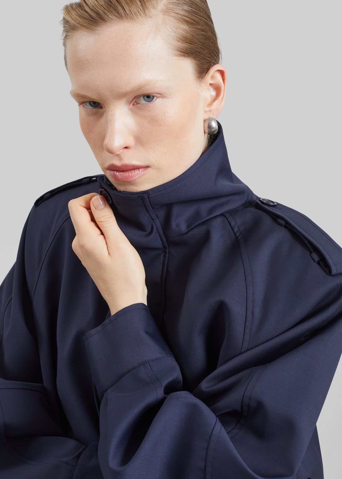 Kelly Padded Blouson - Navy – view 2 of 8