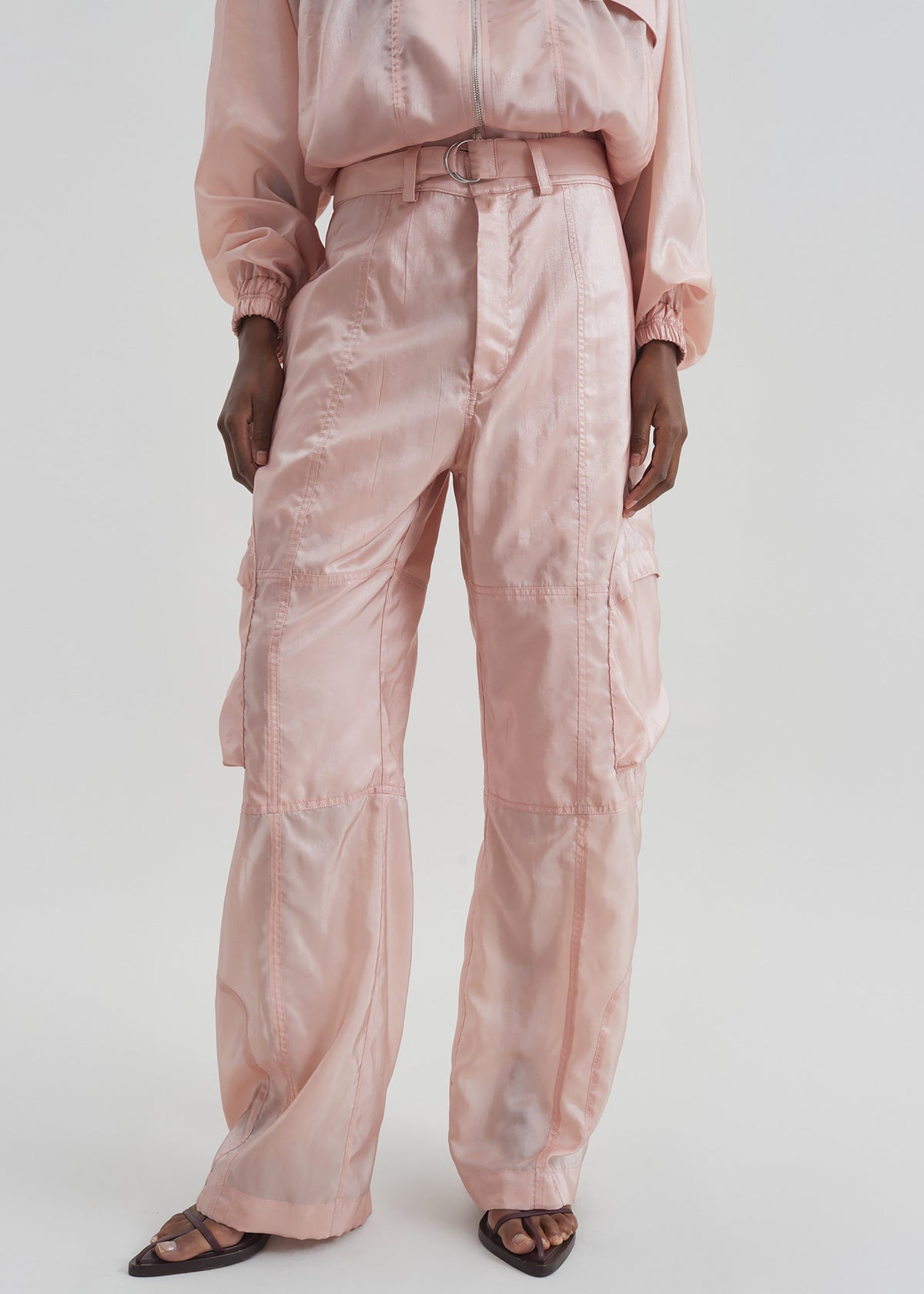Kelly Sheer Cargo Pants - Pink – view 2 of 8