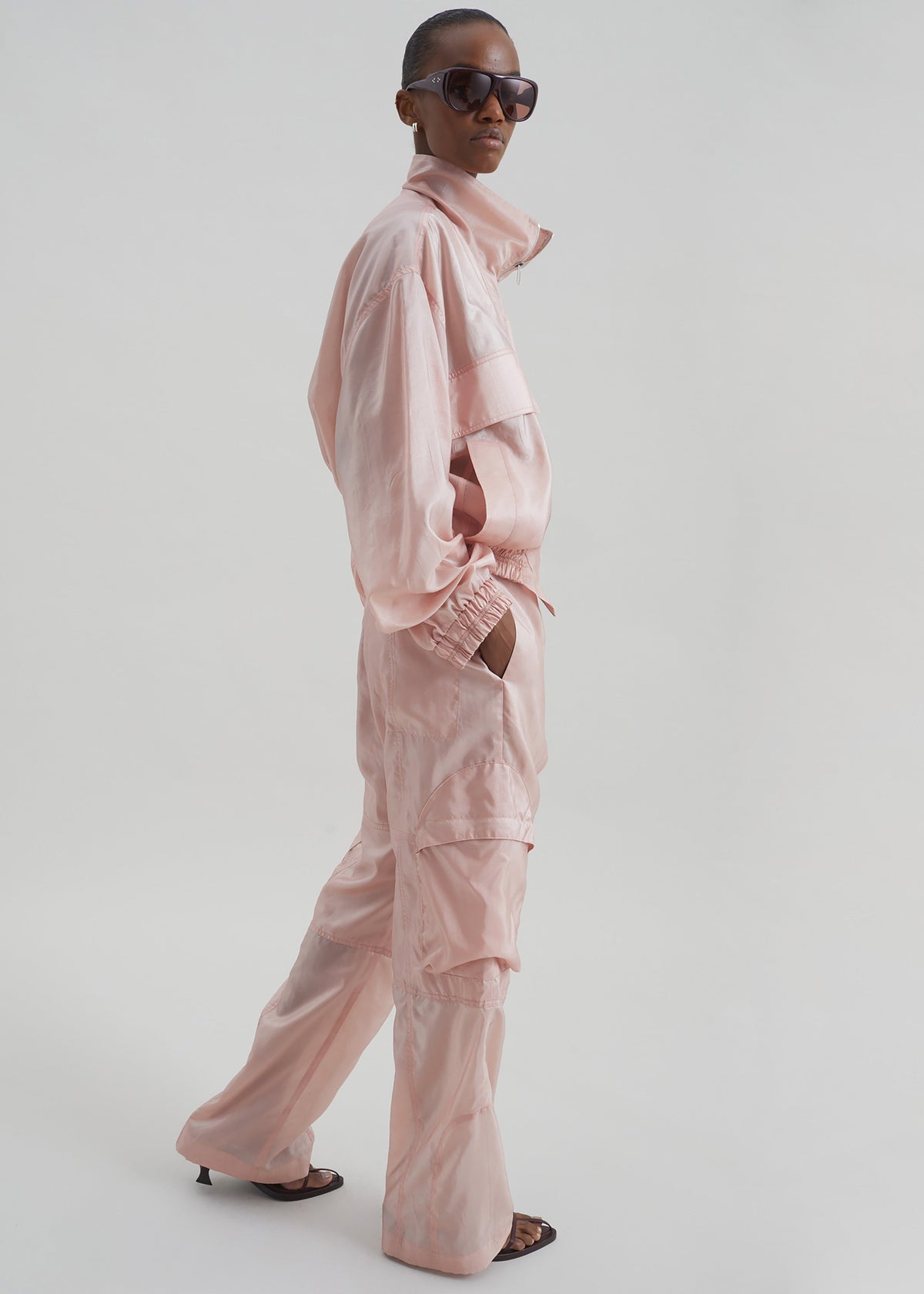 Kelly Sheer Cargo Pants - Pink – view 1 of 8