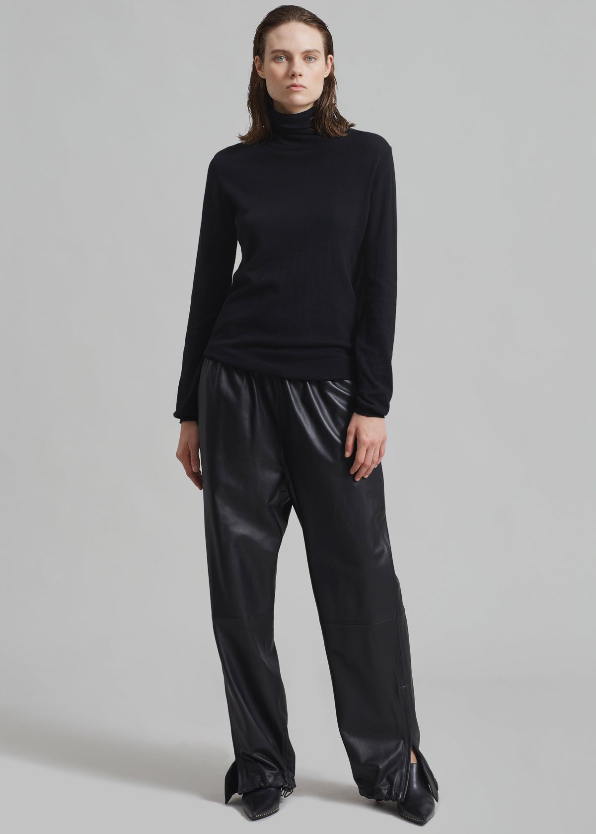 Kevin Leather Trousers - Black – view 4 of 14