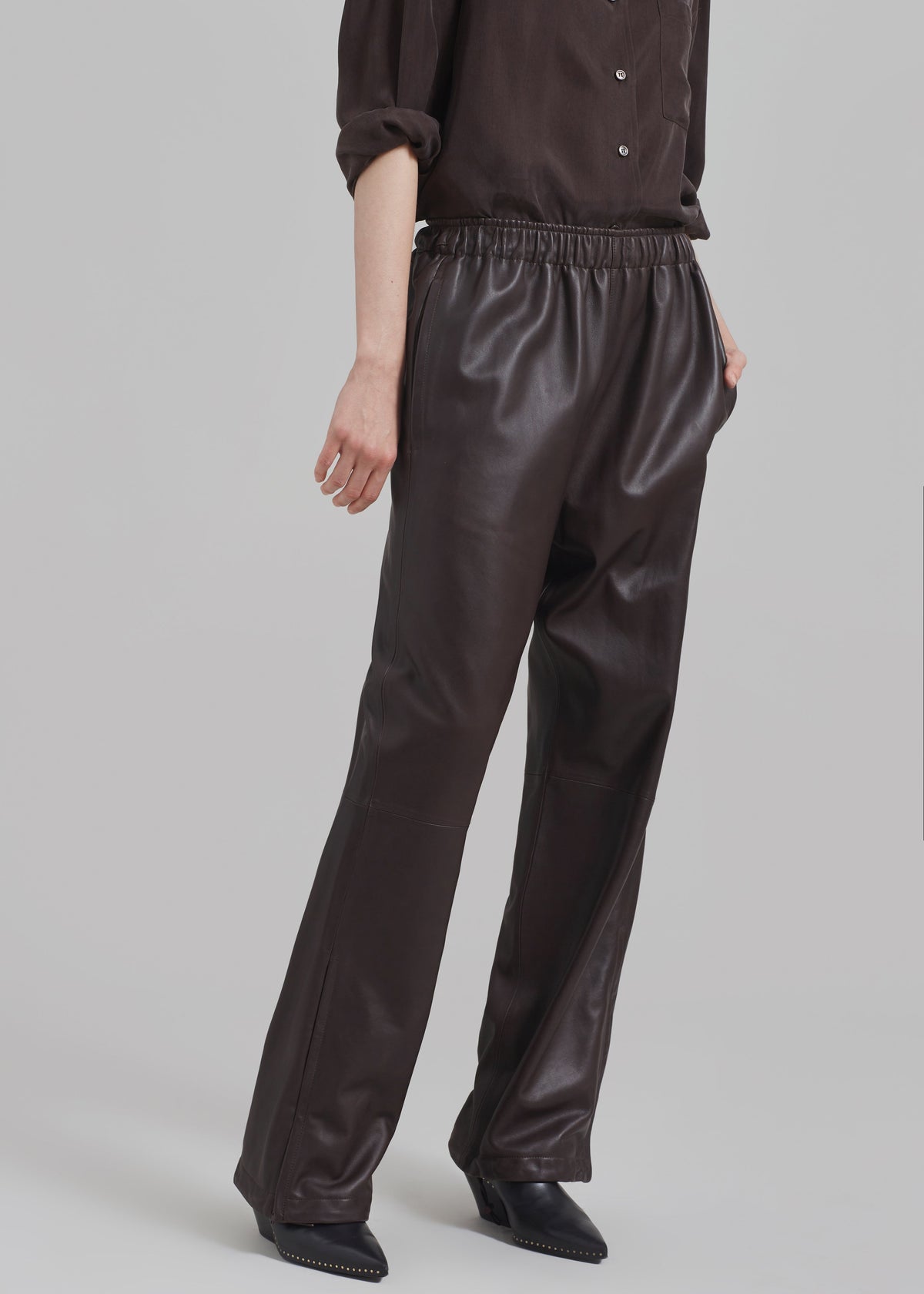 Kevin Leather Trousers - Brown – view 6 of 18