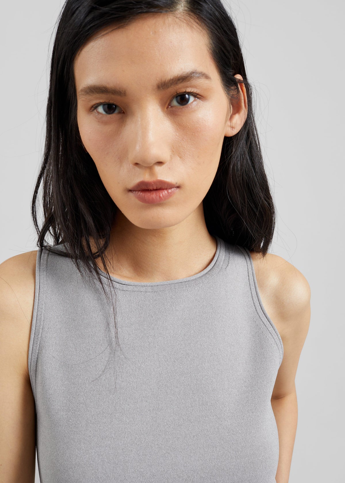 Kinna Knit Sleeveless Top - Grey – view 3 of 8