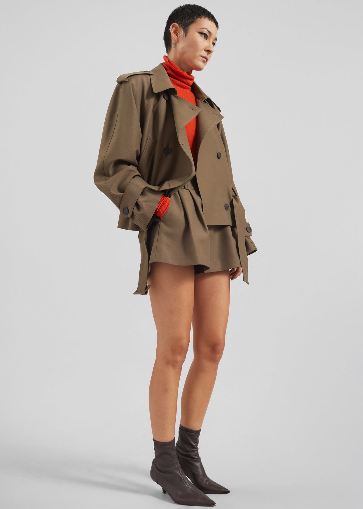 Kinsley Mini Shorts - Brown – view 2 of 10