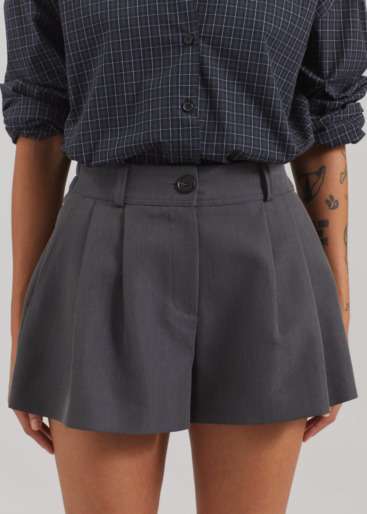 Kinsley Mini Shorts - Grey – view 4 of 10