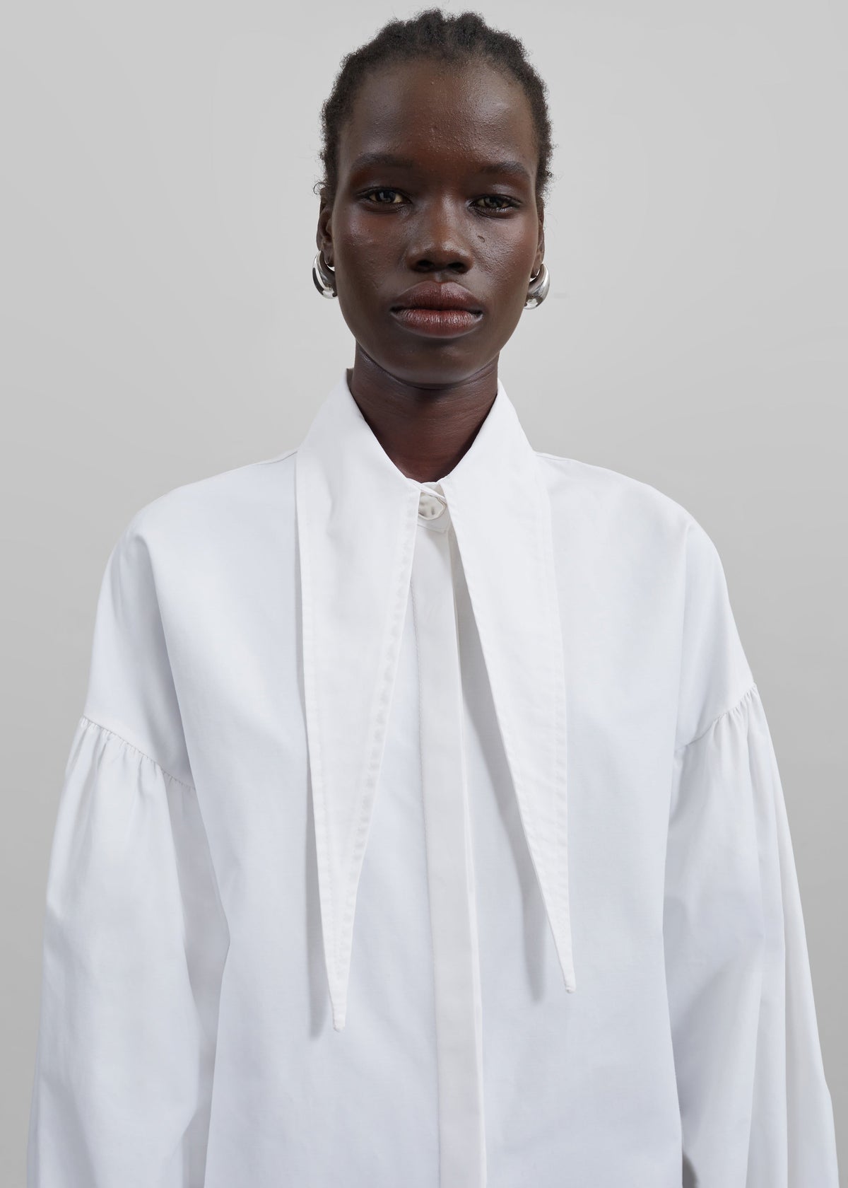 Klara Long Collar Shirt - White – view 7 of 12