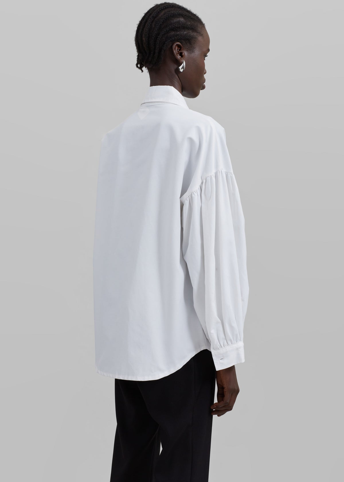Klara Long Collar Shirt - White – view 11 of 12