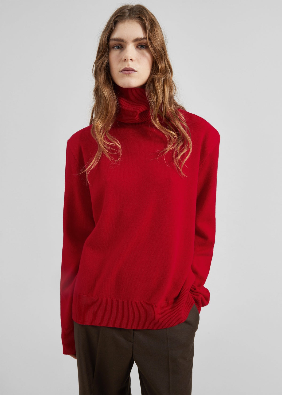 Koler Padded Knit Turtleneck - Red – view 3 of 7