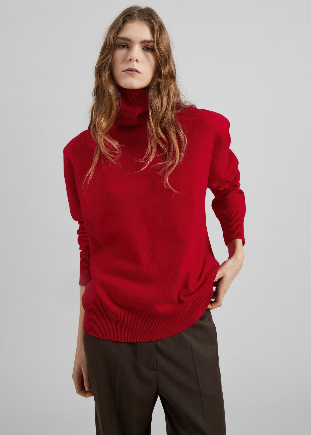 Koler Padded Knit Turtleneck - Red – view 5 of 7
