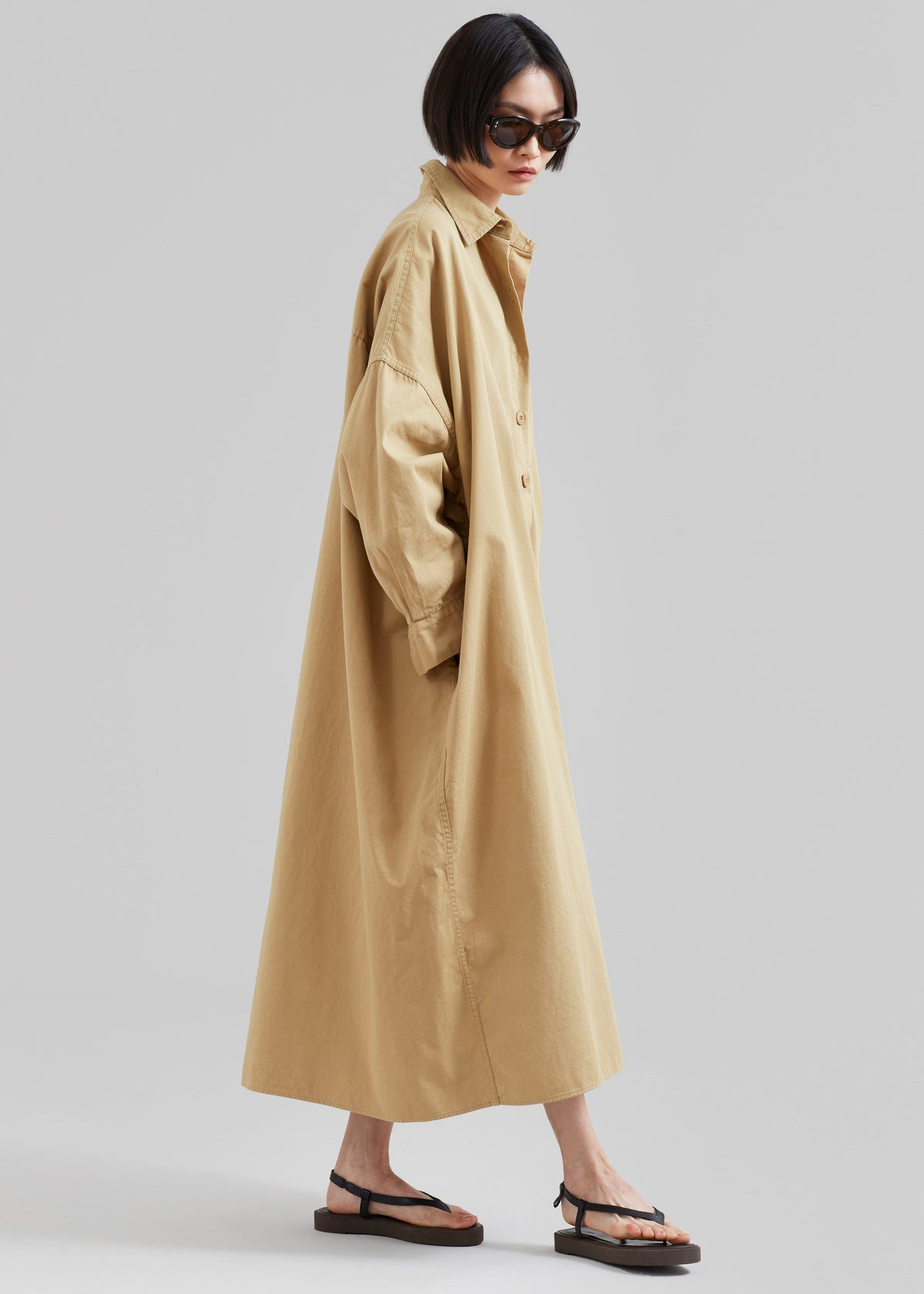 Kason Oversized Shirt Dress - Sahara – view 5 of 7