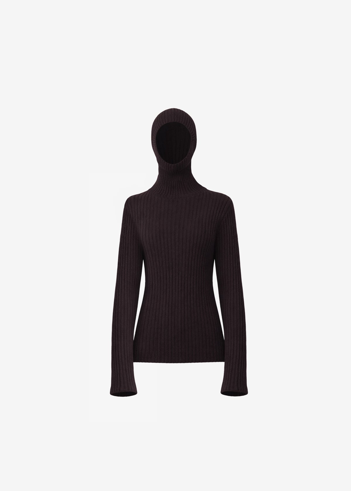 Larice Hooded Knit Top - Brown – view 9 of 9