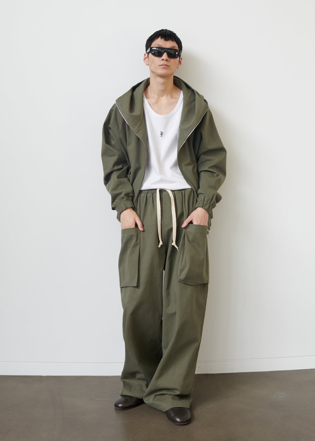 Lauri Drawstring Cargo Pants - Khaki – view 1 of 10