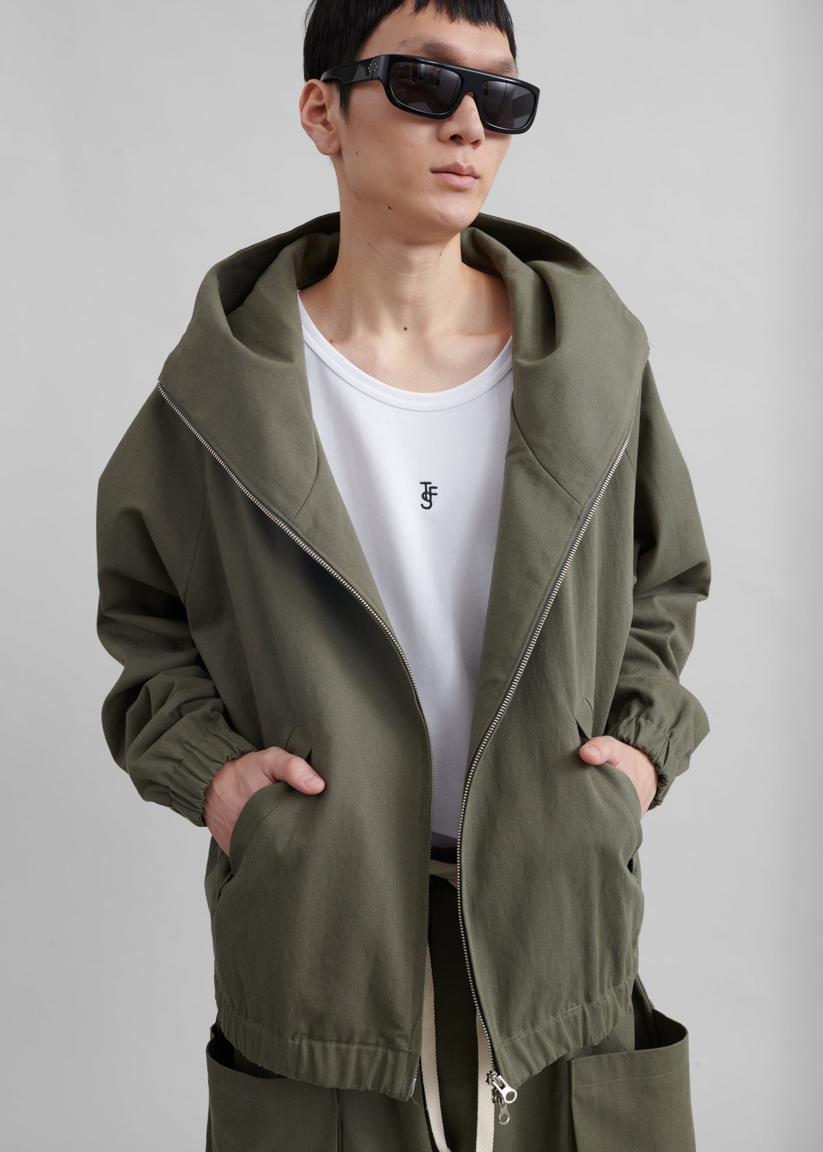 Lauri Hooded Jacket - Khaki – view 1 of 12