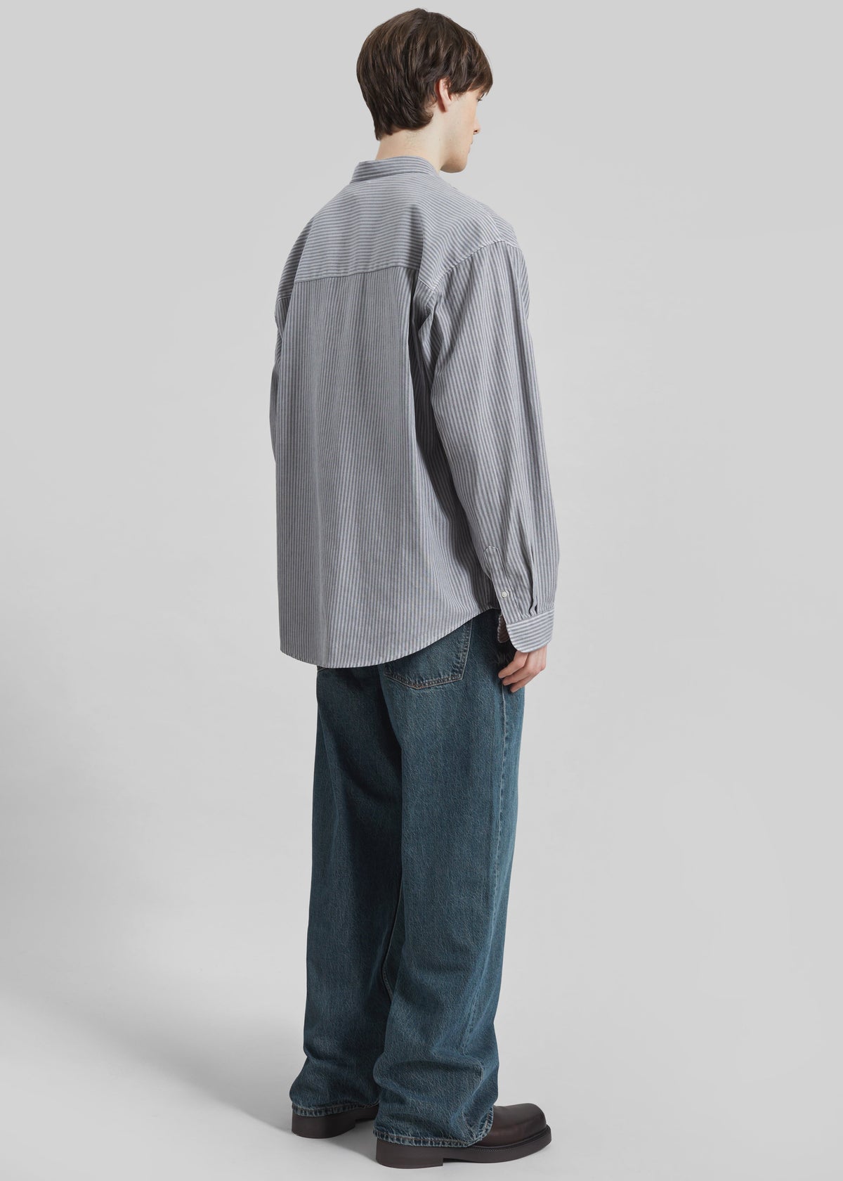 Legan Shirt - Grey Stripe – view 8 of 9