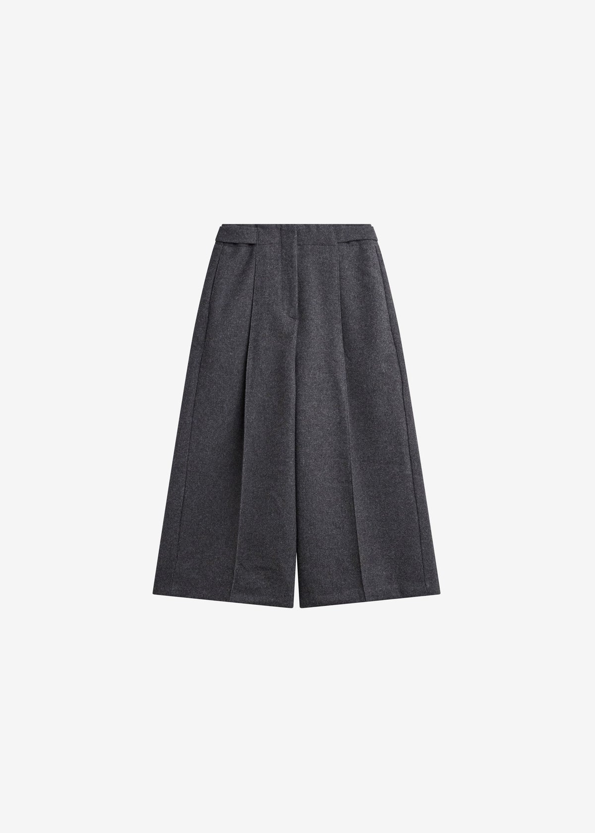 Leher Tailored Wool Culottes - Charcoal – view 10 of 10