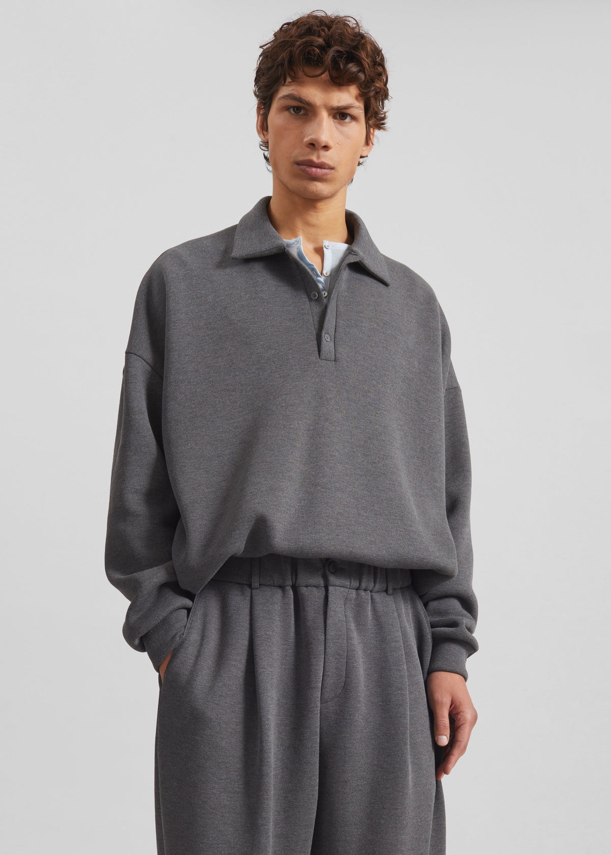 Lenham Polo Sweatshirt - Grey – view 1 of 8