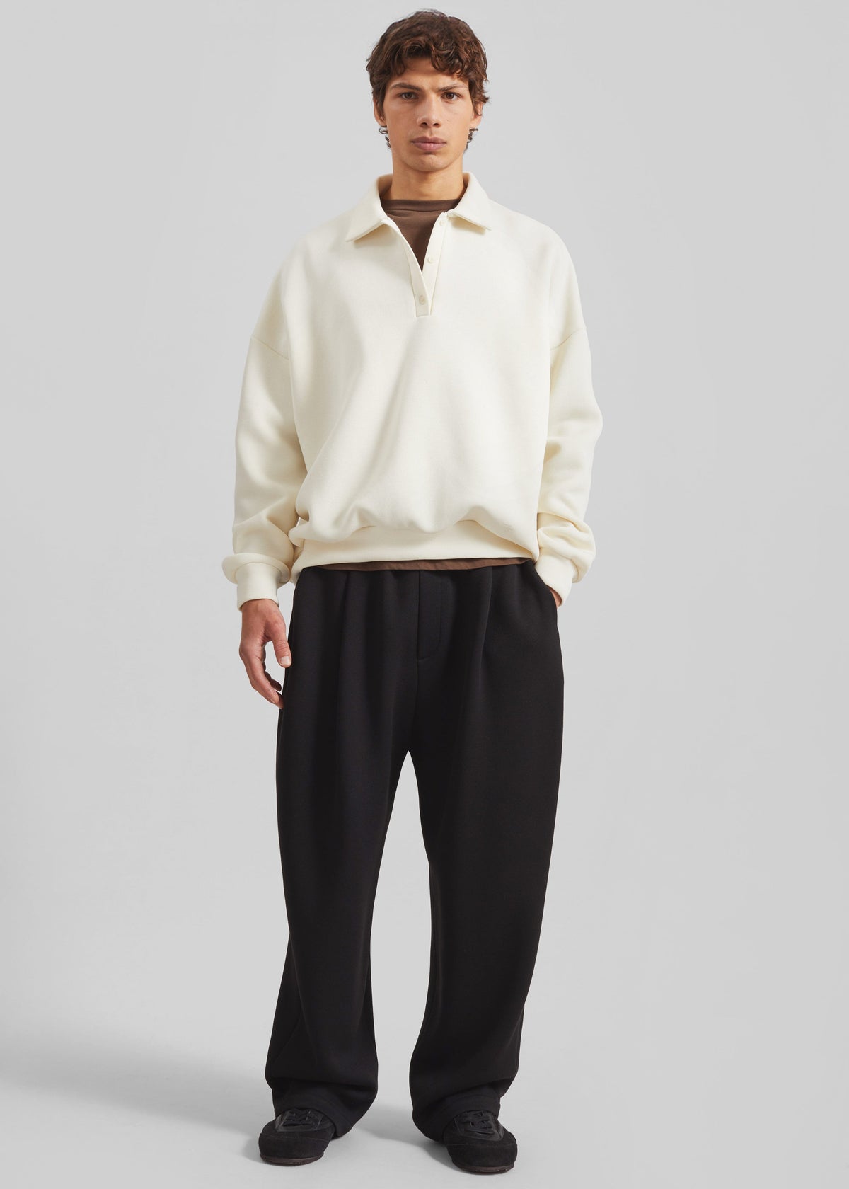 Lenham Polo Sweatshirt - Ivory – view 4 of 8