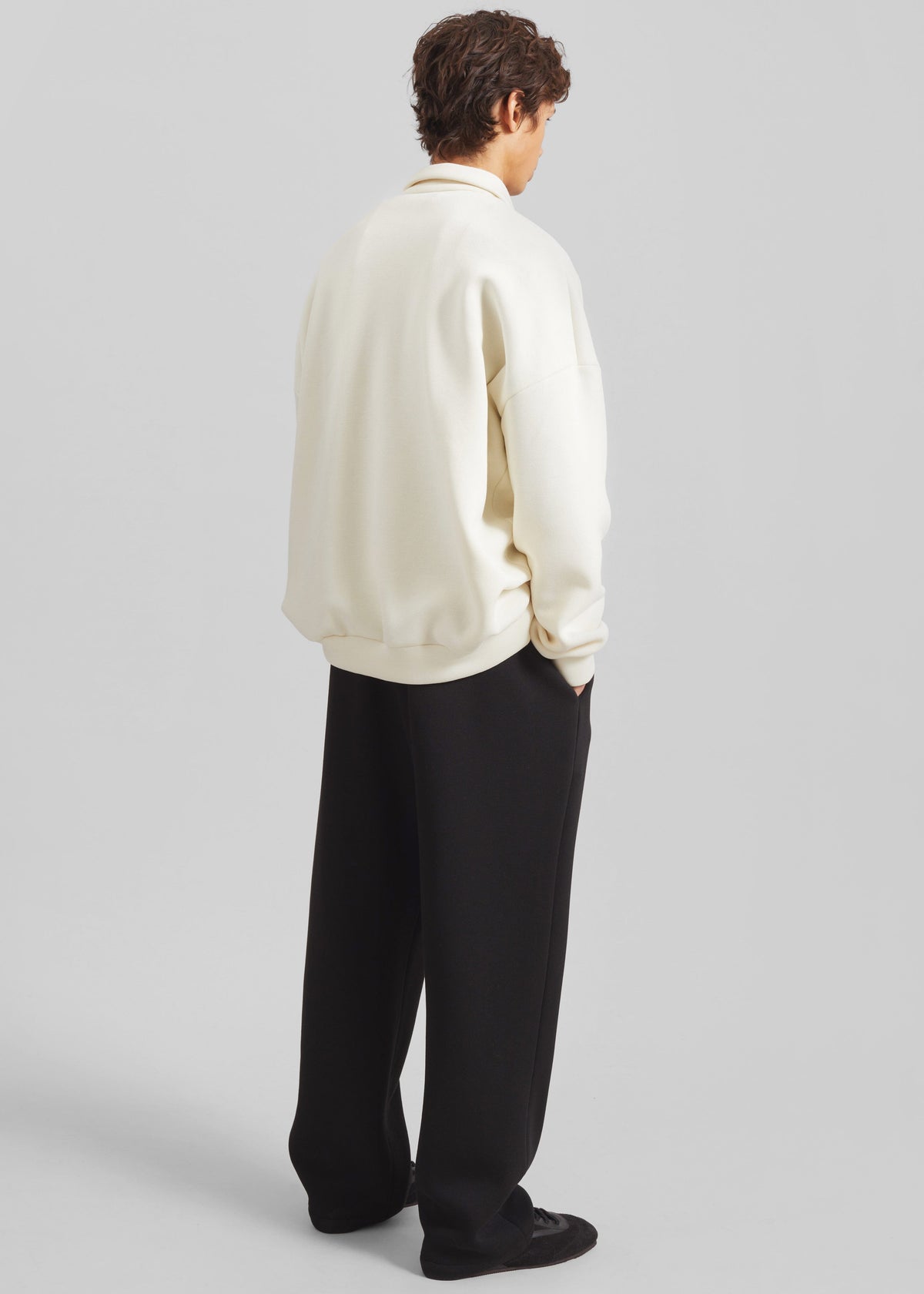 Lenham Polo Sweatshirt - Ivory – view 7 of 8