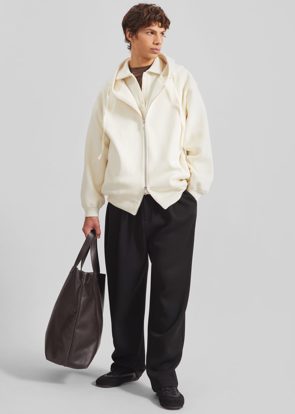 Lenham Polo Sweatshirt - Ivory – view 6 of 8