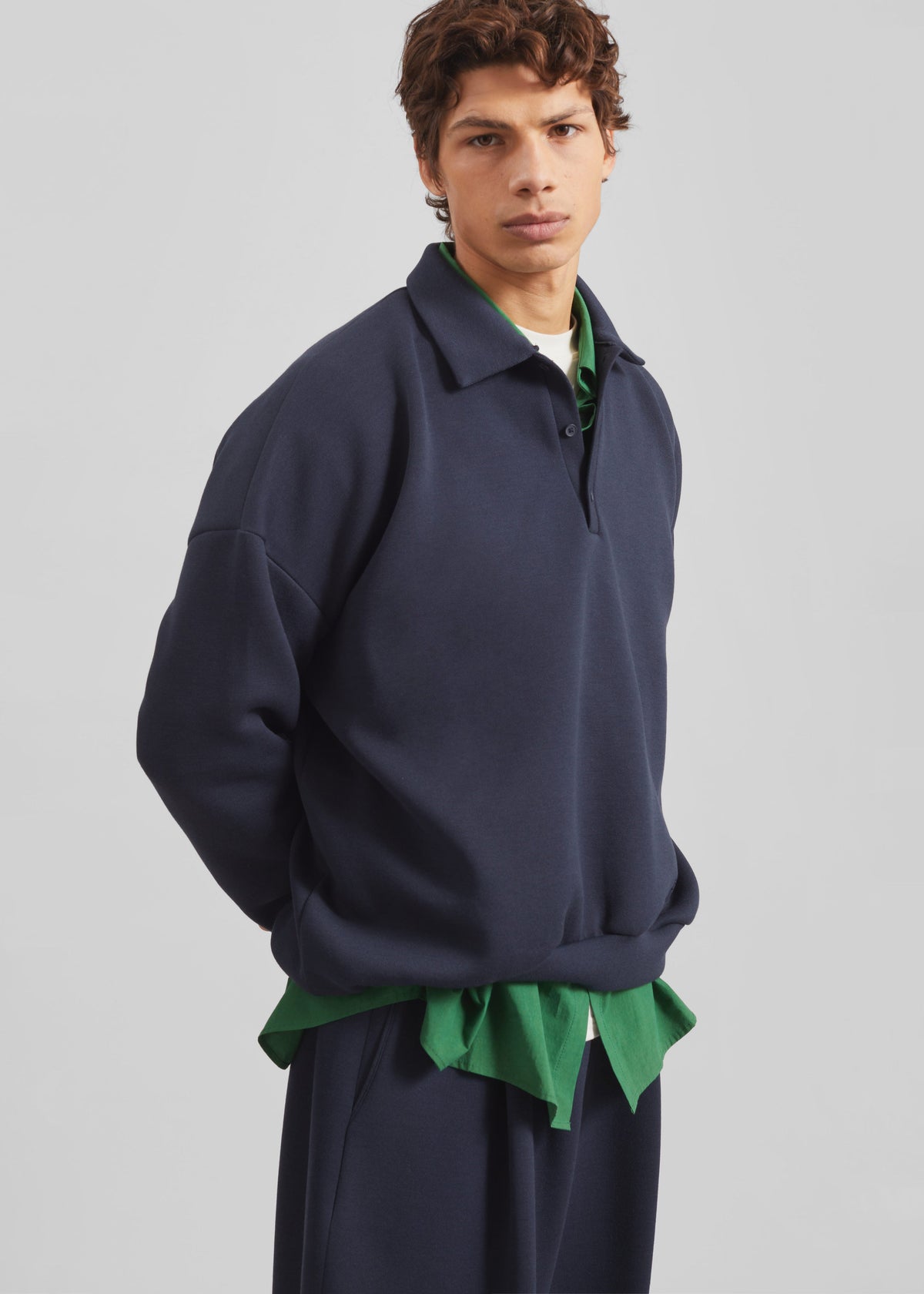 Lenham Polo Sweatshirt - Navy – view 4 of 9