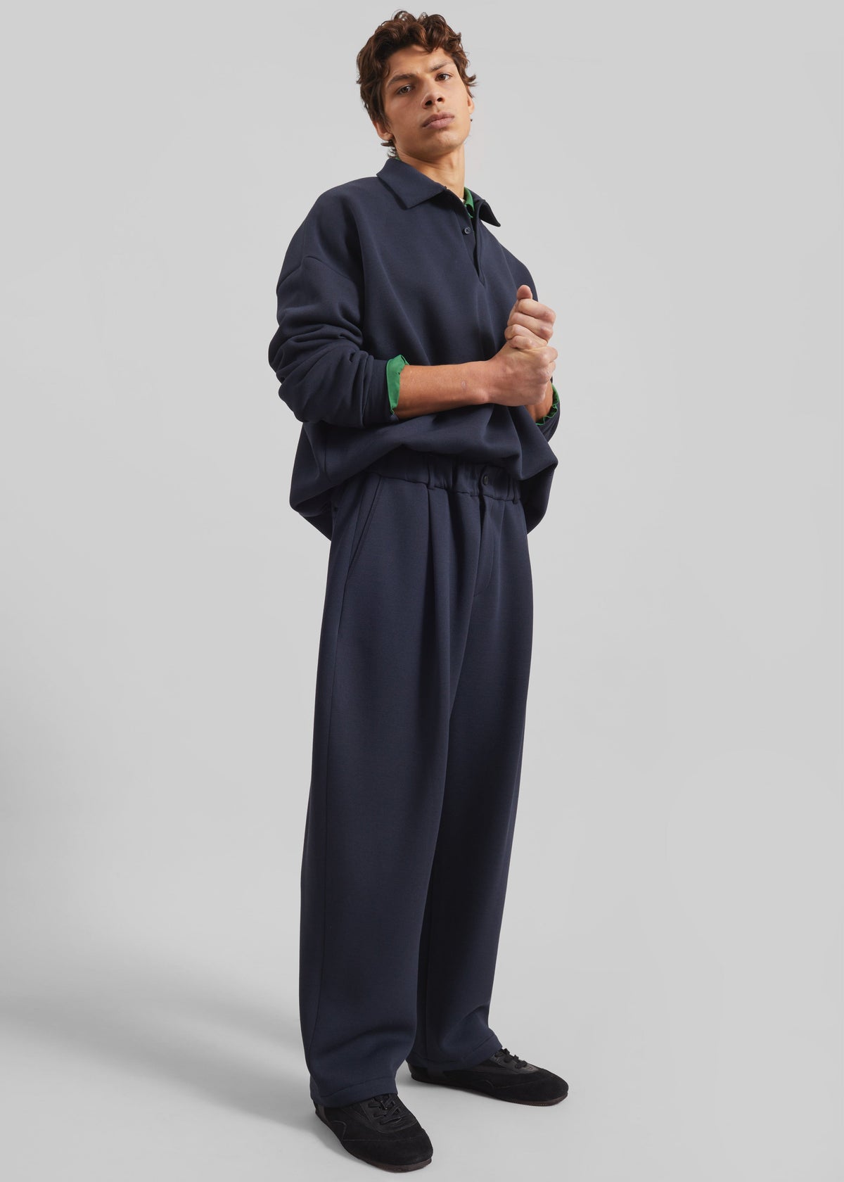 Lenham Polo Sweatshirt - Navy – view 3 of 9